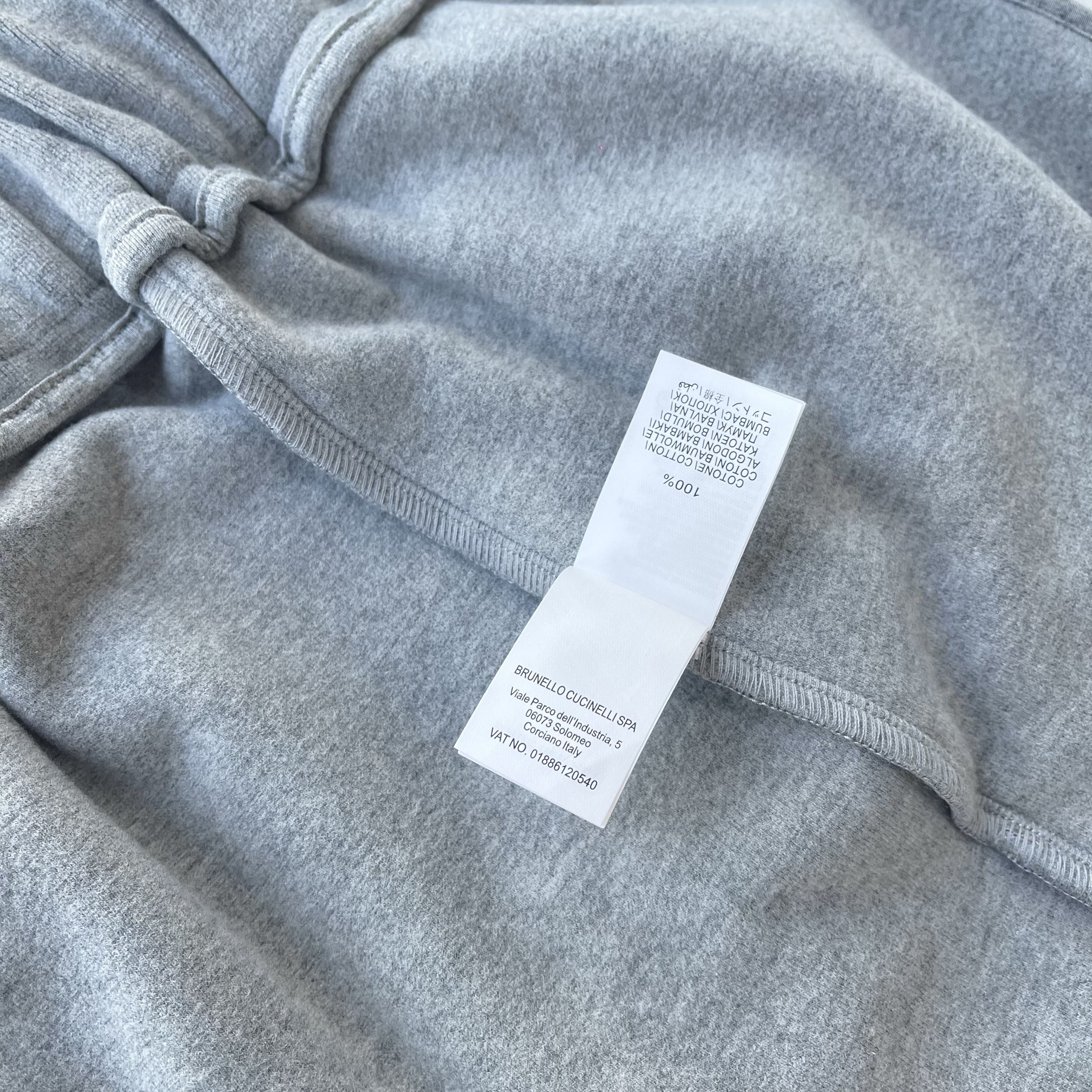 Брюки мужские в стиле Brunello Cucinelli модель Straight Fit из шерстяного трикотажа серого цвета