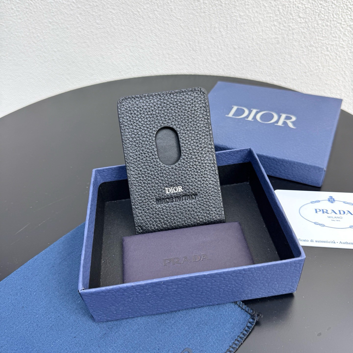 Картхолдер мужской Dior из чёрного цвета