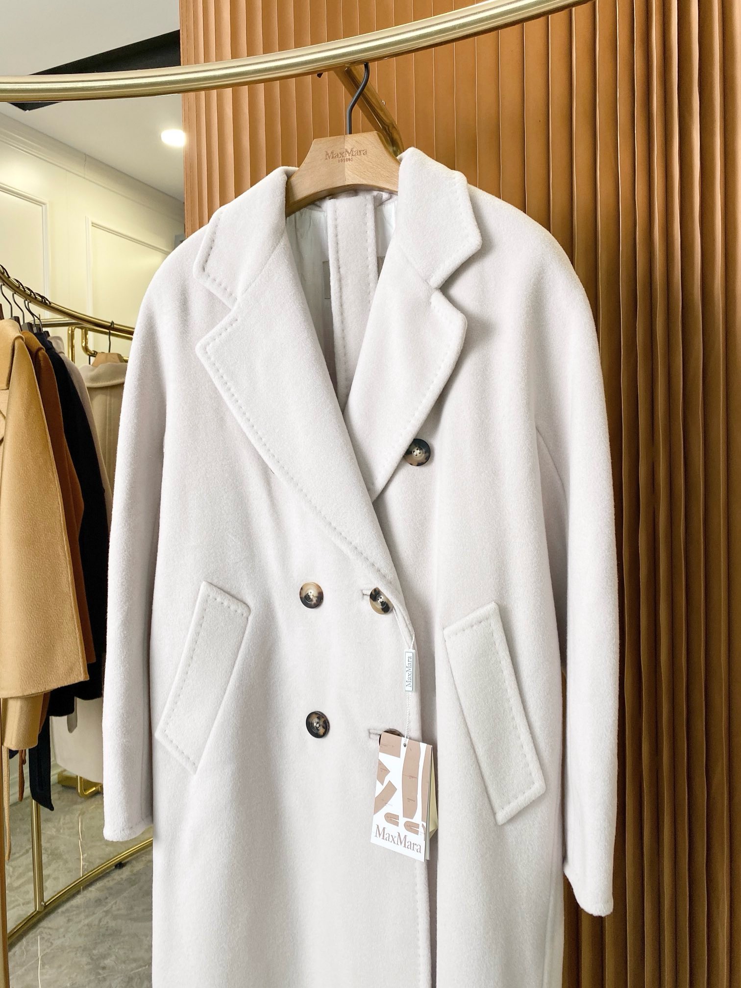 Пальто женское в стиле Max Mara Anne-Marie Beretta серого цвета