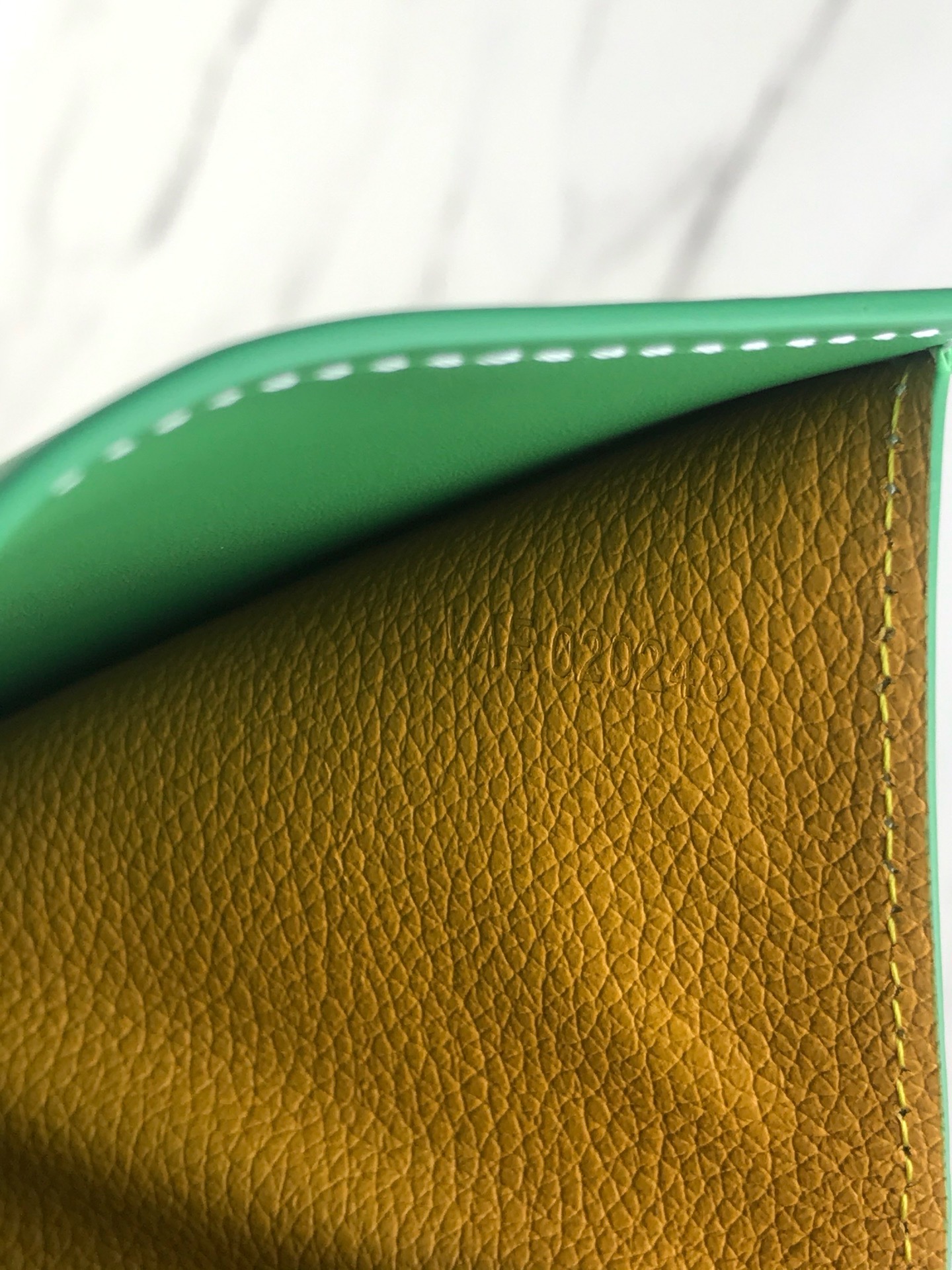 Кошелёк Goyard Saint-Gabriel Multicolour зелёного цвета
