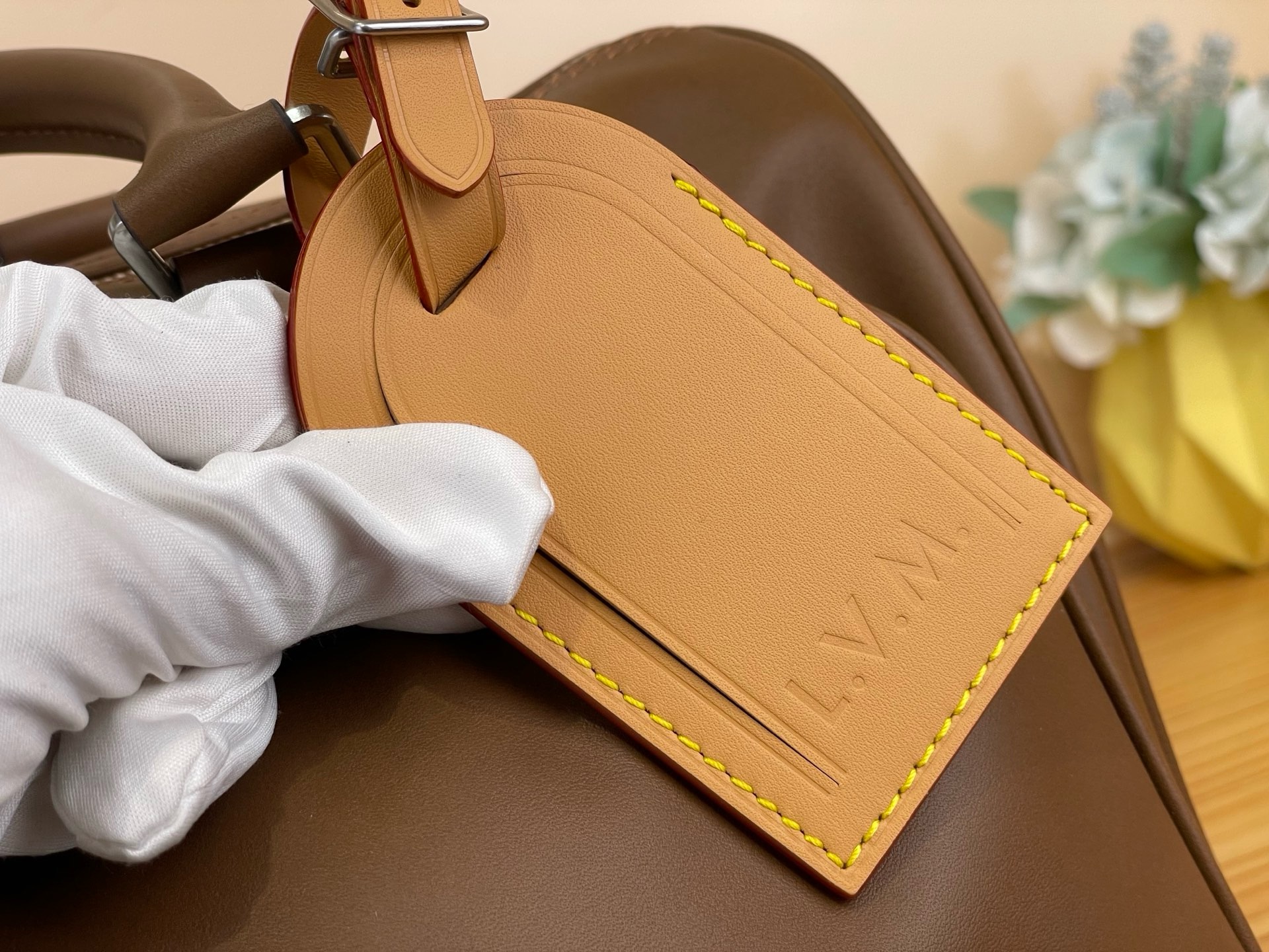 Сумка мужская Louis Vuitton Keepall Cargo Bandoulière 35 коричневого цвета
