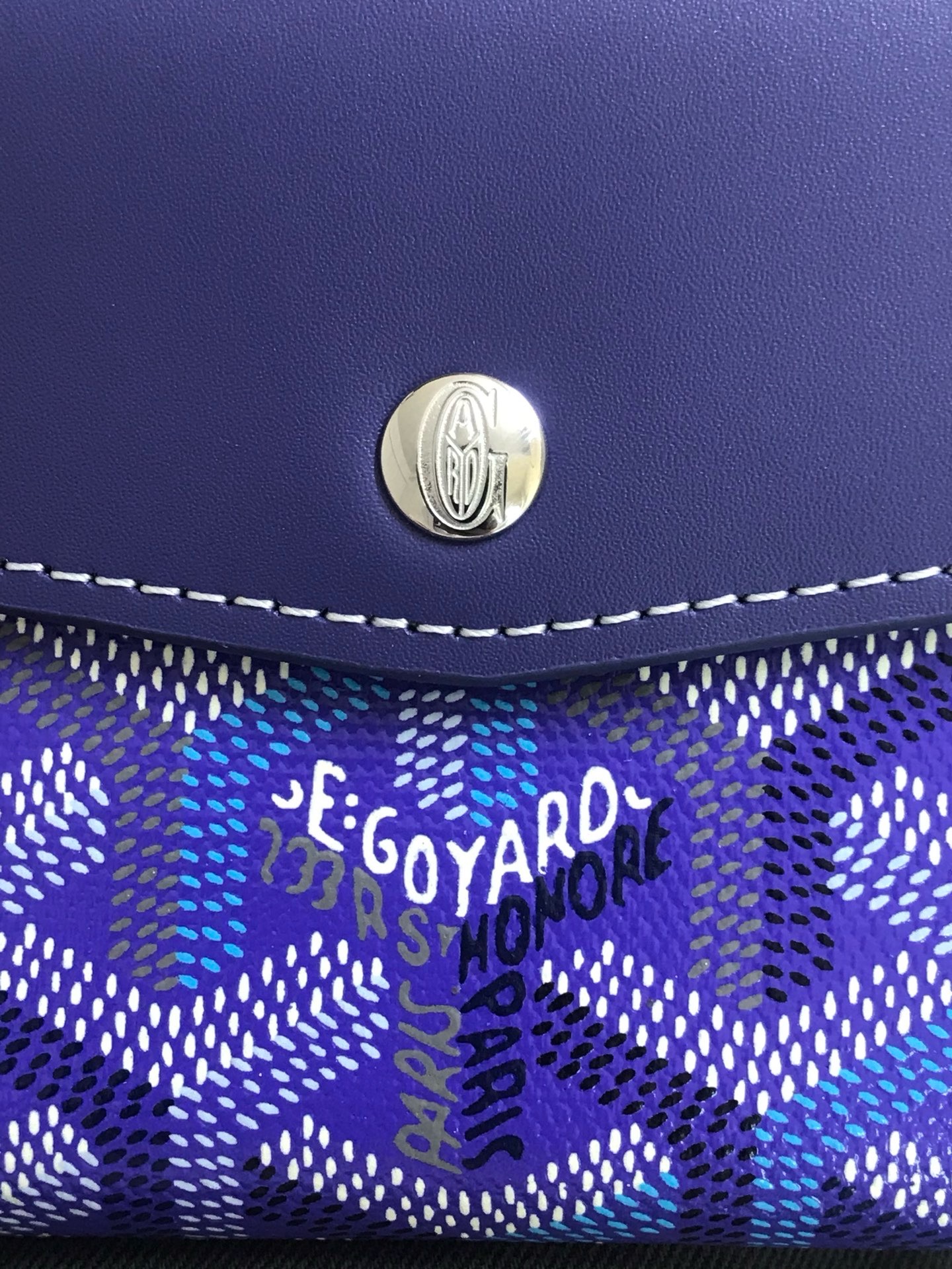 Кошелёк Goyard Saint-Gabriel Multicolour фиолетового цвета