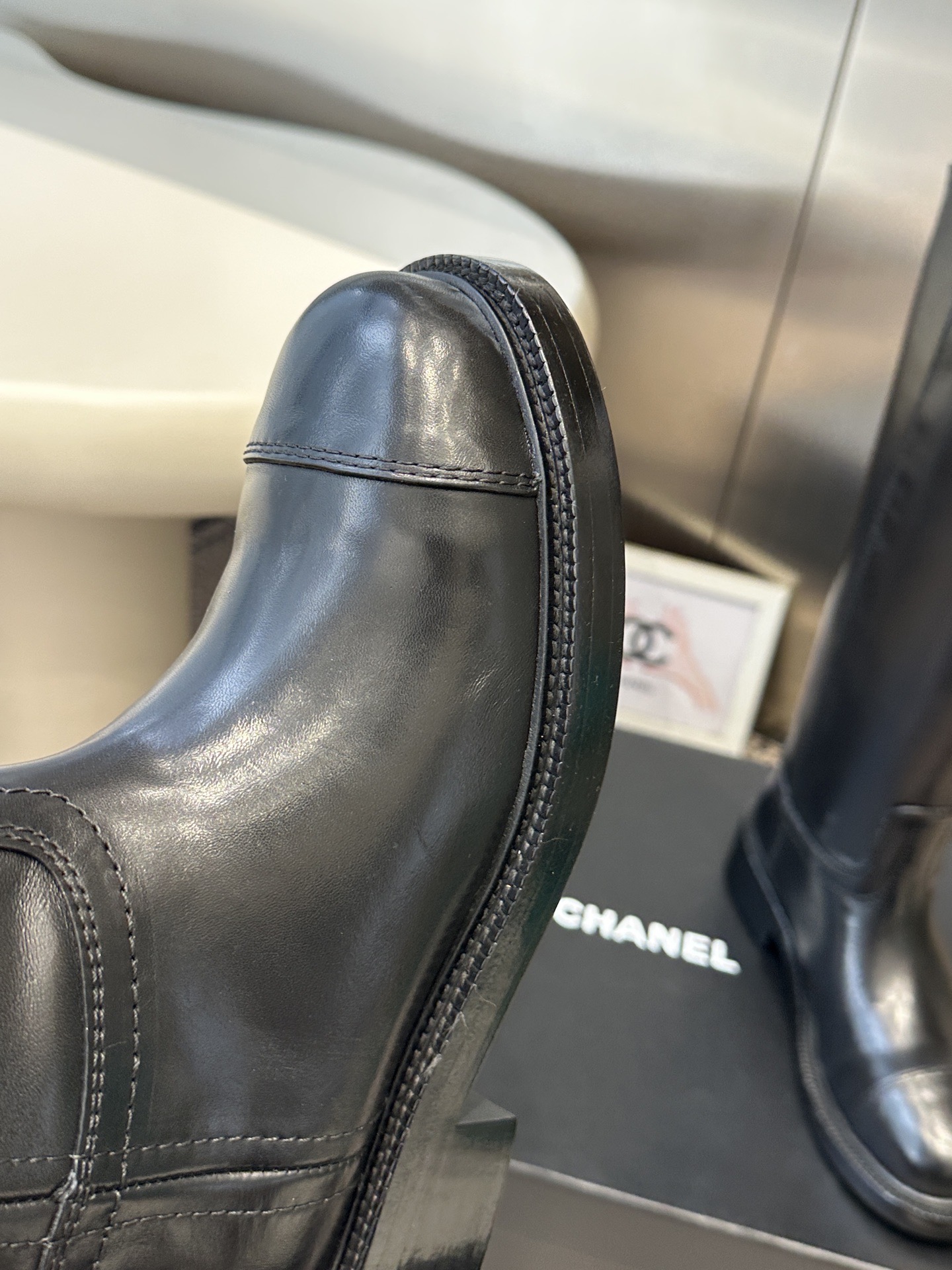 Сапоги женские Chanel Fall Winter High Boots черного цвета