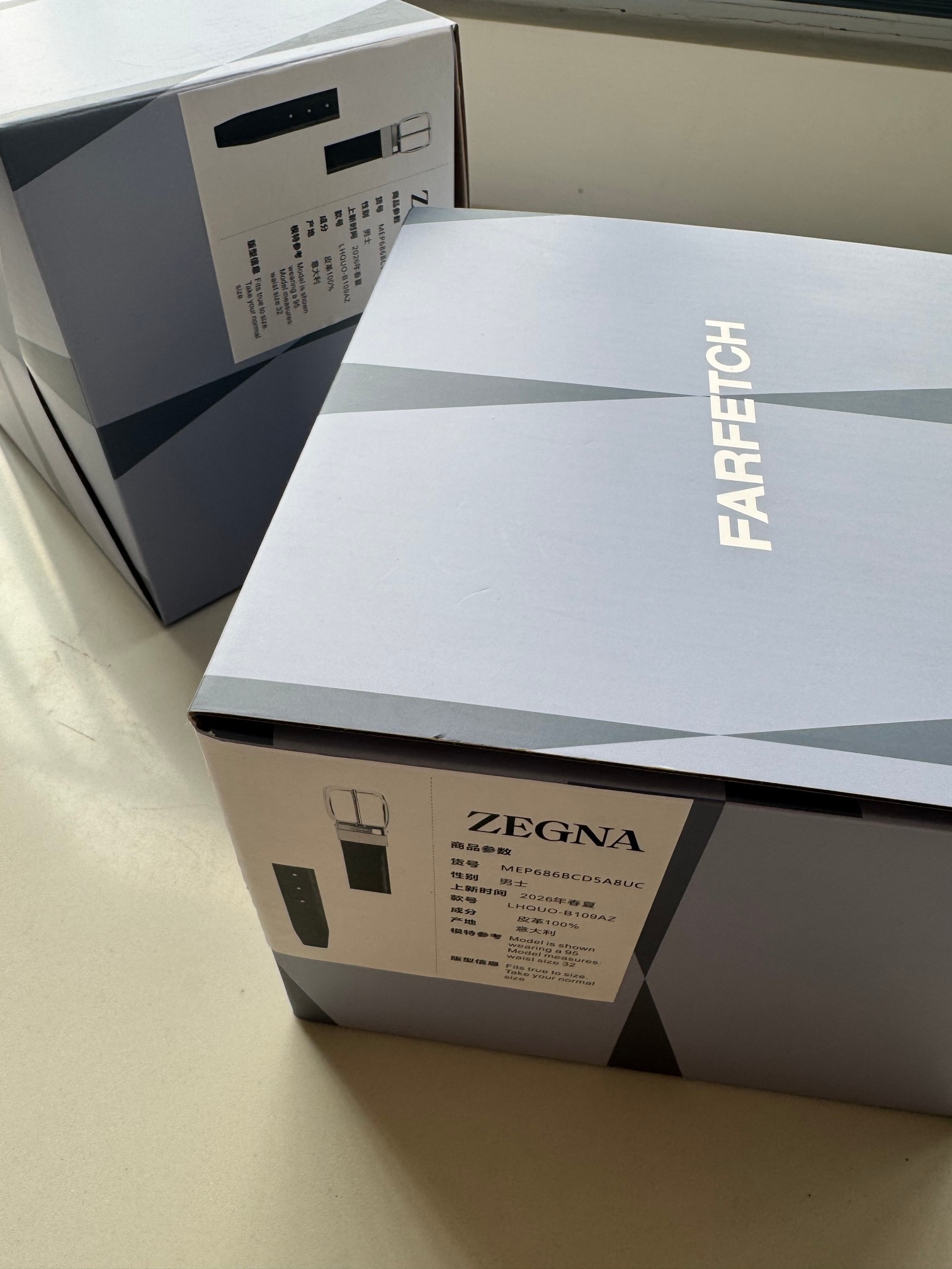 Ремень мужской в стиле Zegna из натуральной кожи чёрного цвета двусторонний