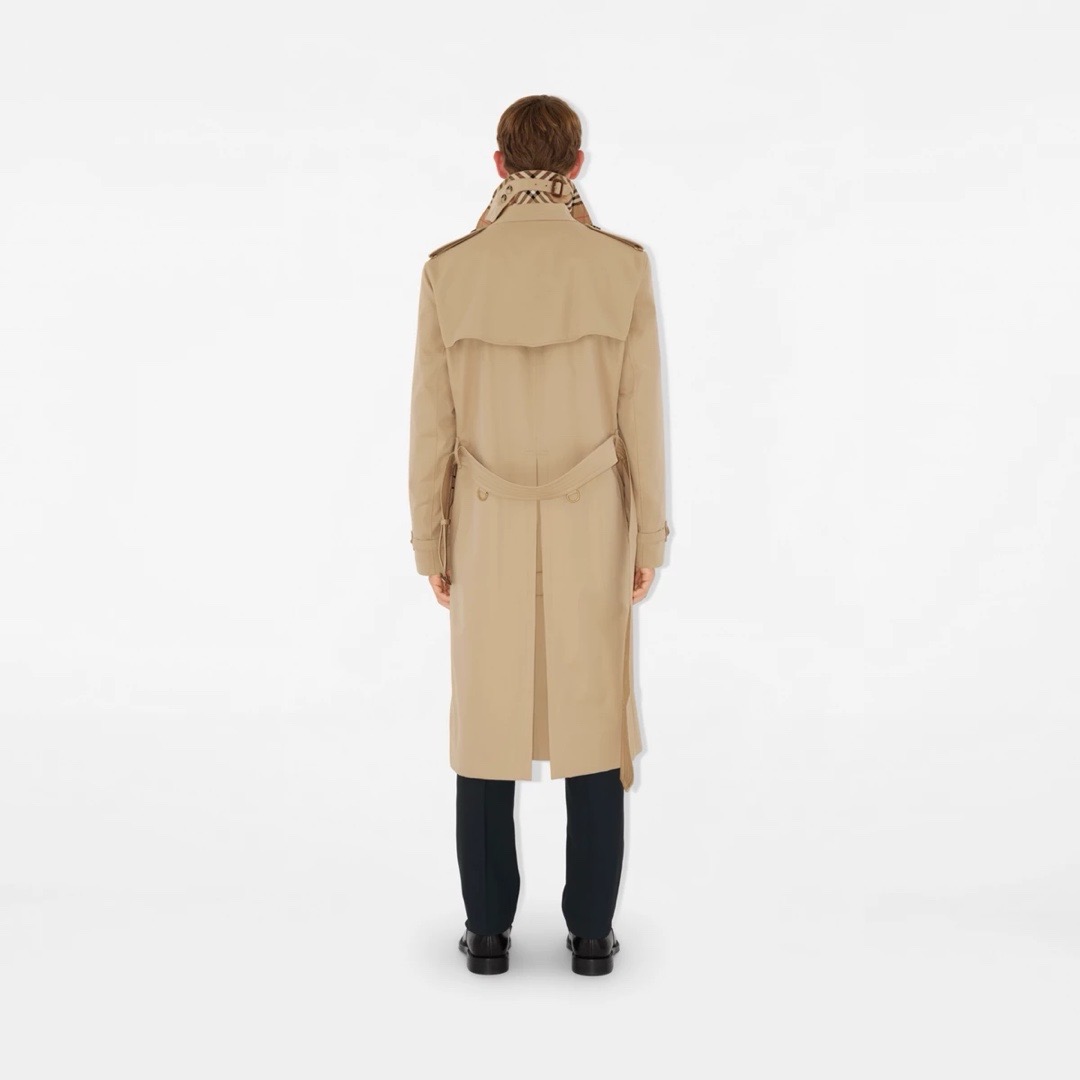 Тренч мужской Burberry Heritage Kensington Long бежевого цвета