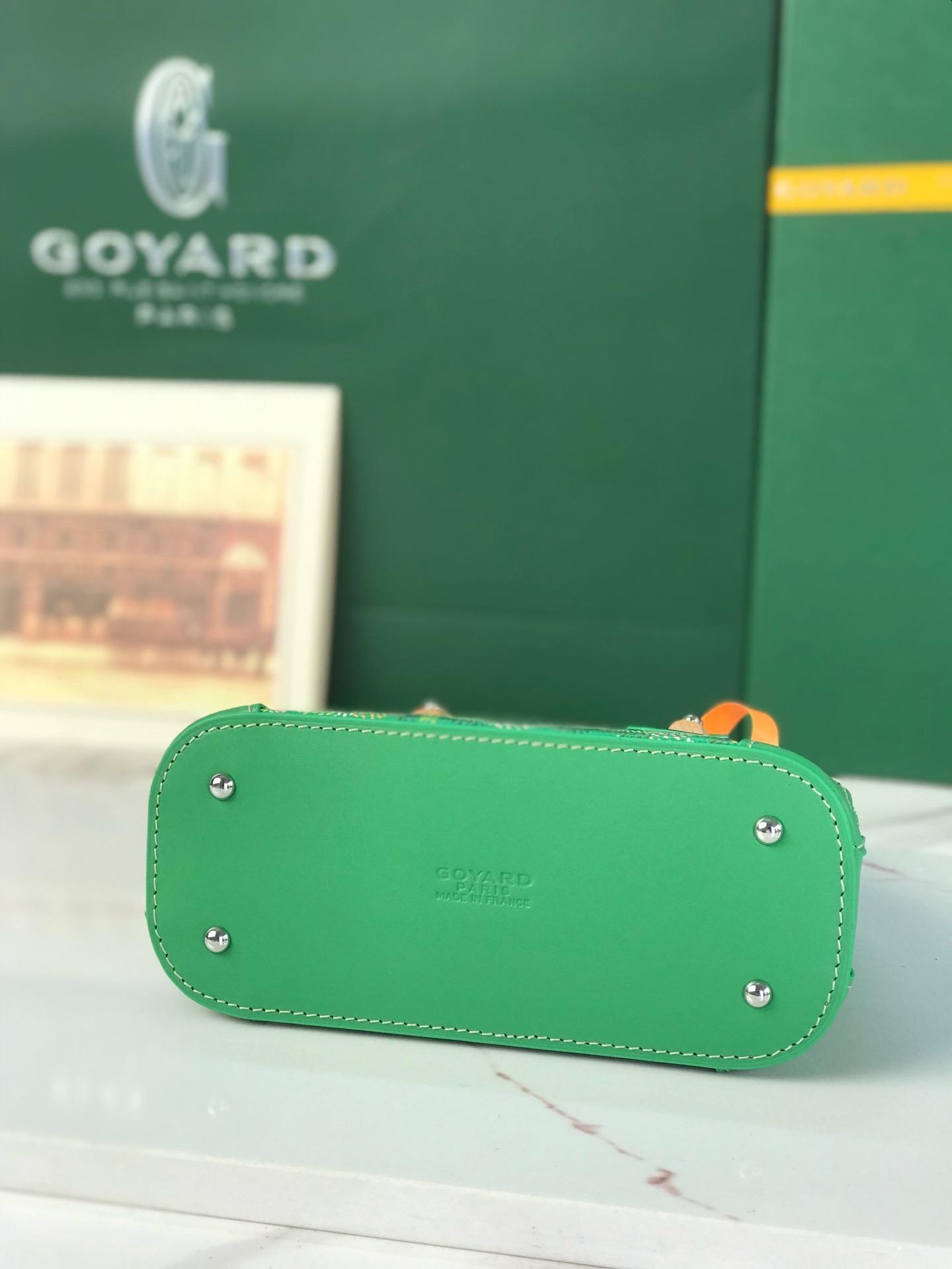 Сумка женская Goyard Vendôme Nano зелёного цвета