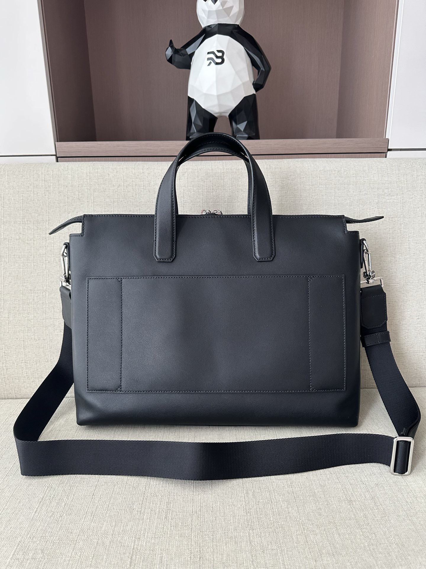 Сумка мужская для документов в стиле Bally из натуральной кожи
