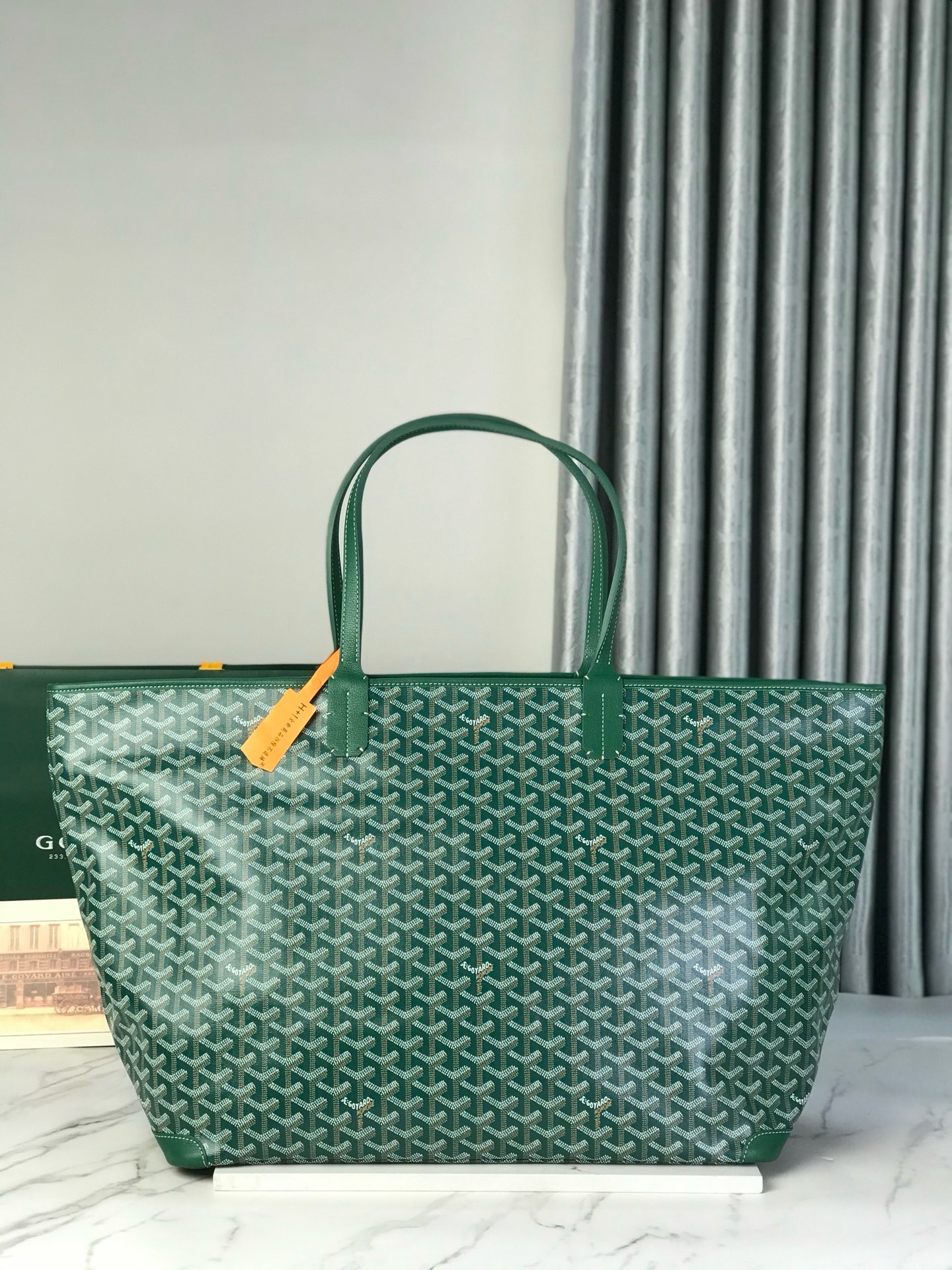 Сумка женская Goyard Artois GM зелёного цвета