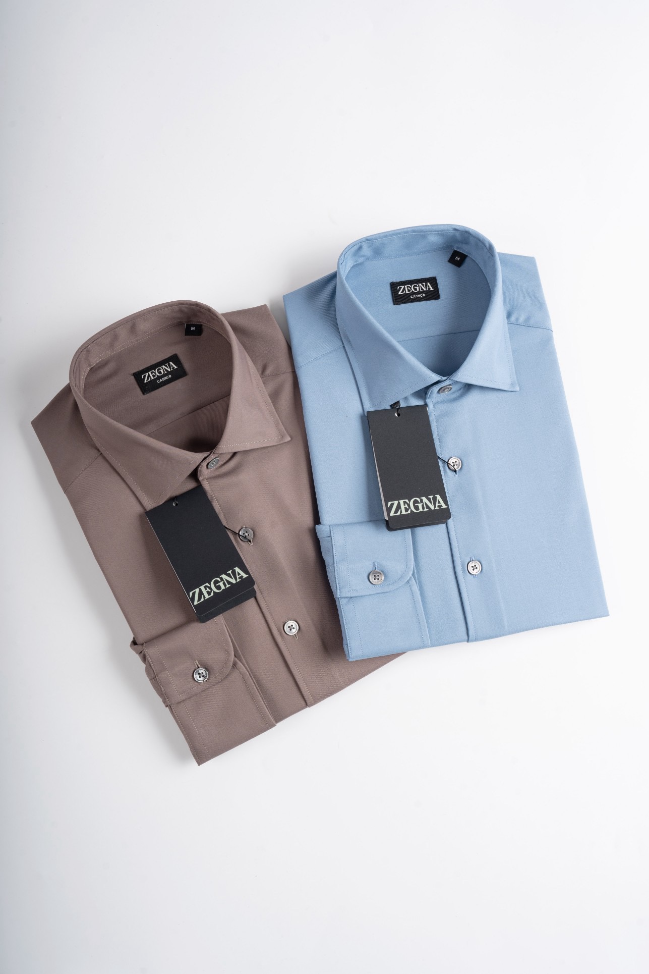 Рубашка мужская Ermenegildo Zegna  голубого цвета