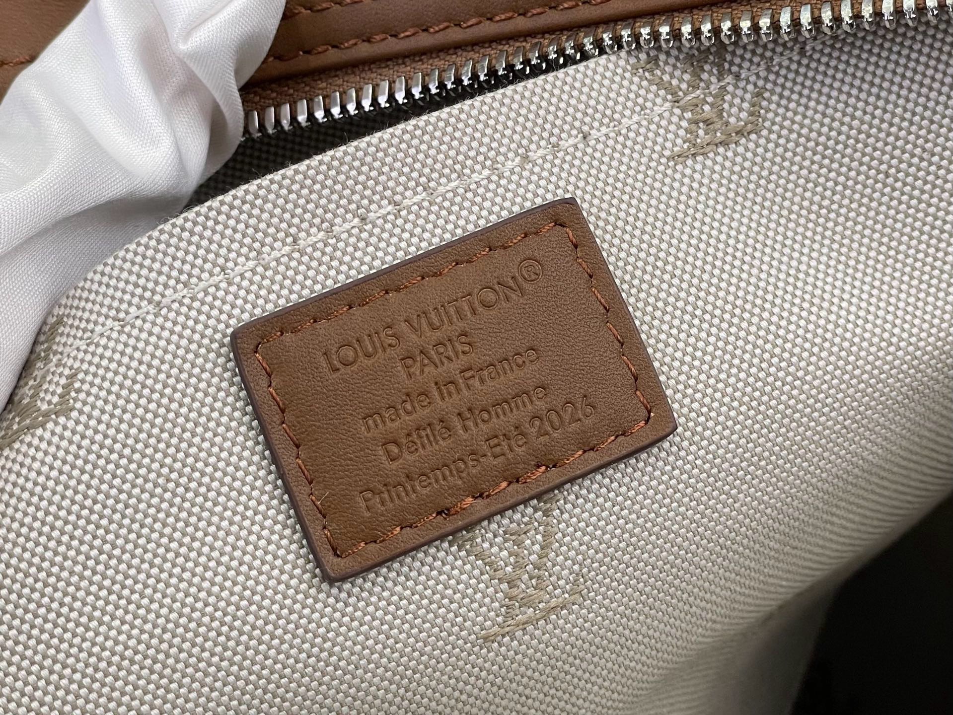 Сумка мужская Louis Vuitton Keepall Cargo Bandoulière 35 коричневого цвета