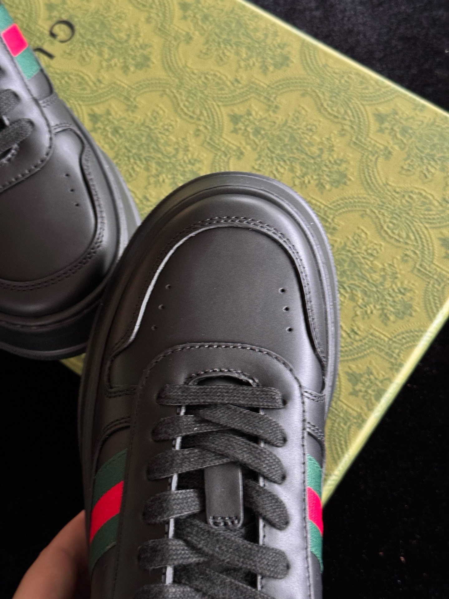 Кеды Gucci Ace чёрного цвета