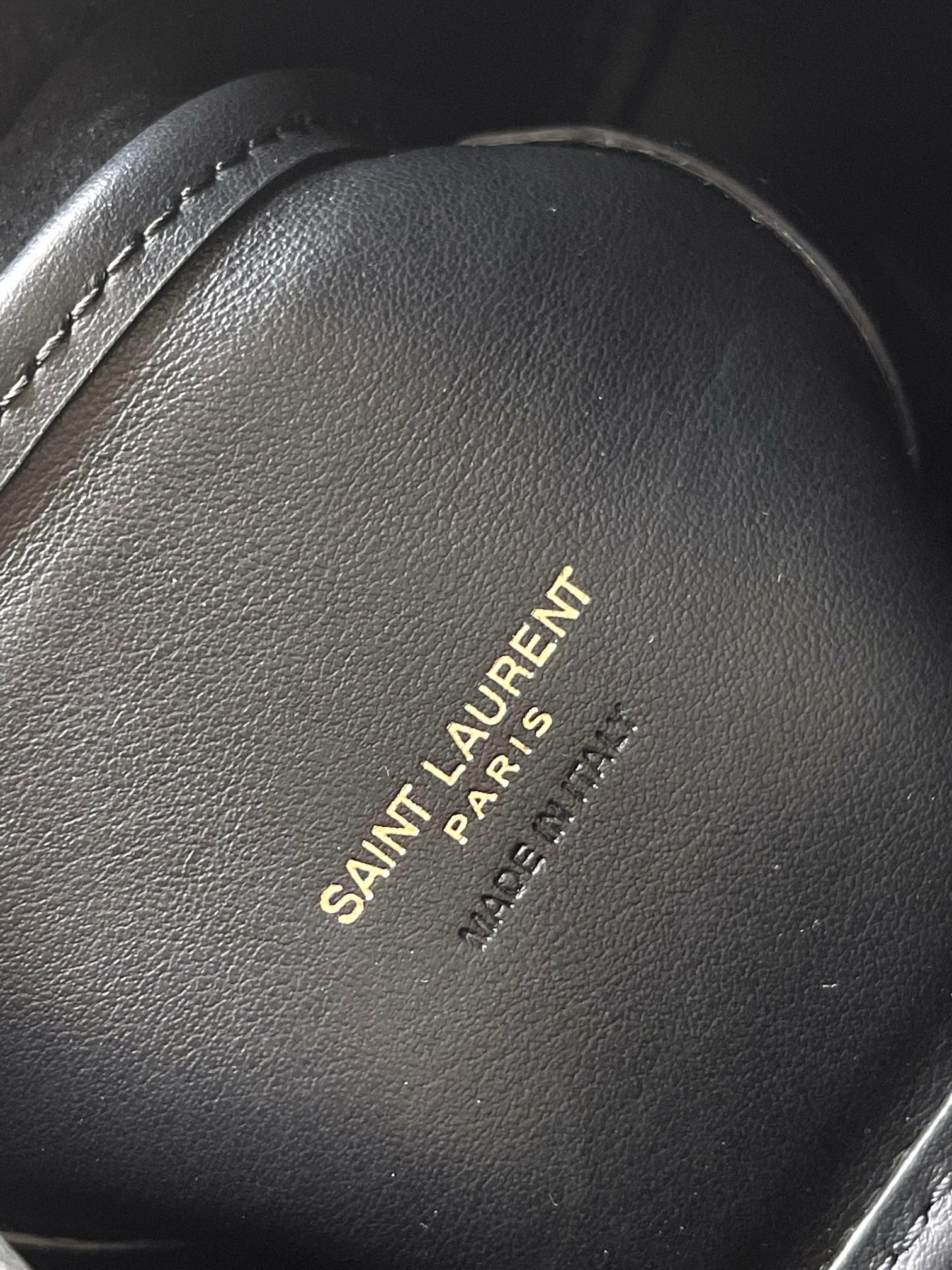 Сумка женская в стиле Saint Laurent Mini Hobo черного цвета