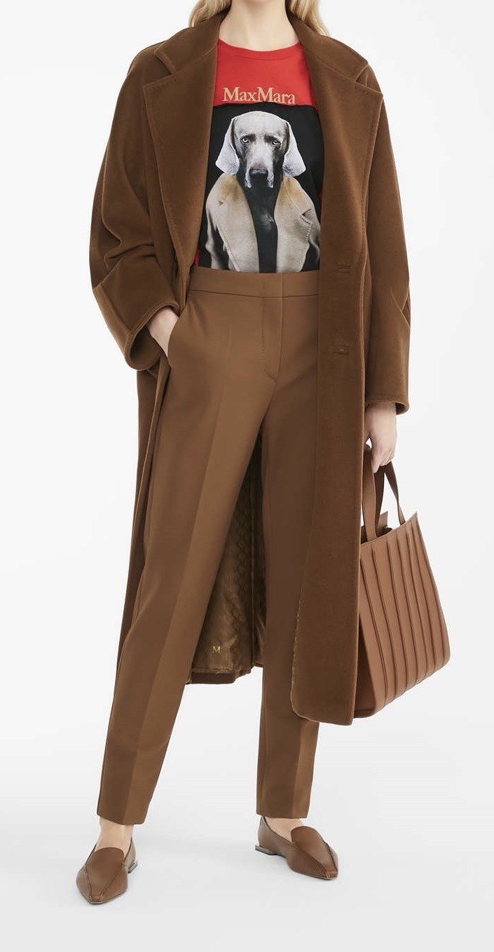 Пальто женское в стиле Max Mara Anne-Marie Beretta коричневого цвета