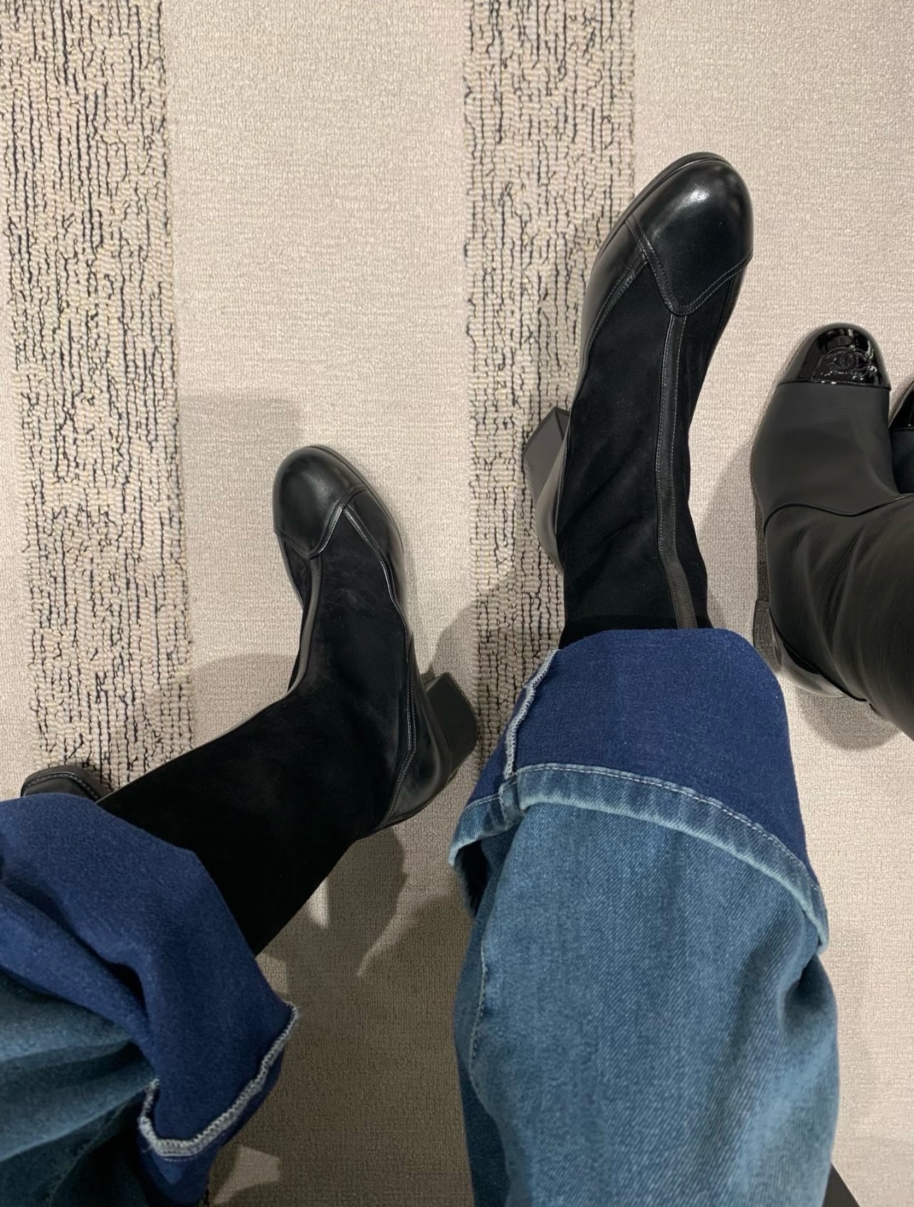 Сапоги женские Chanel Riding Boots чёрного цвета