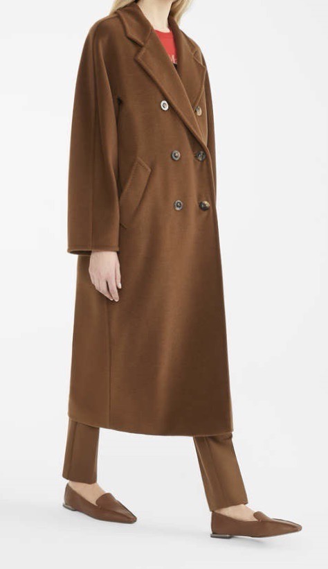 Пальто женское в стиле Max Mara Anne-Marie Beretta коричневого цвета