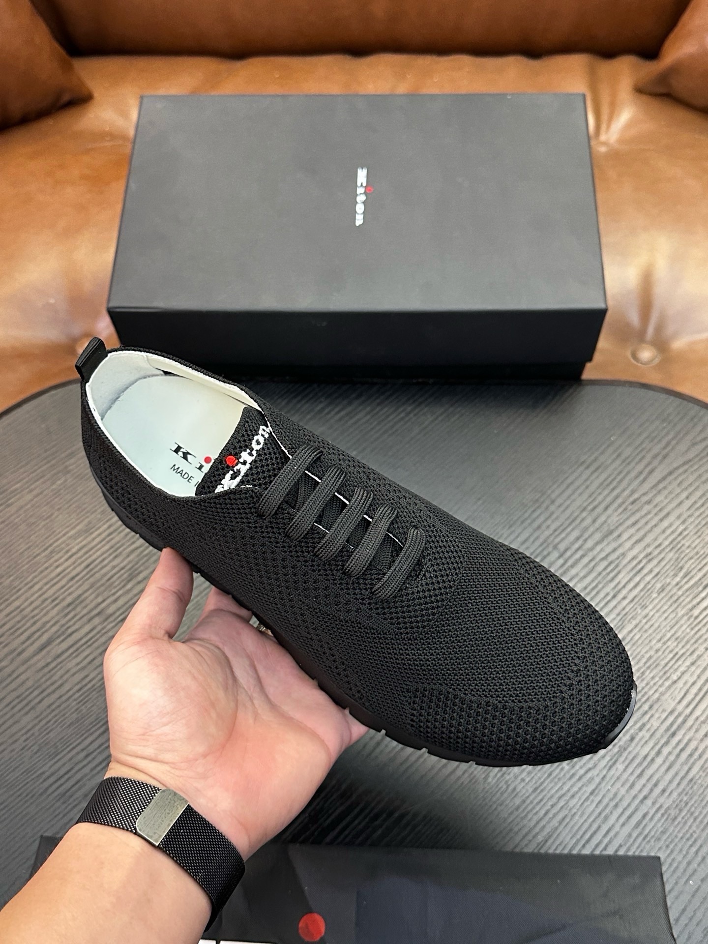 Кроссовки мужские Kiton Fits чёрного цвета
