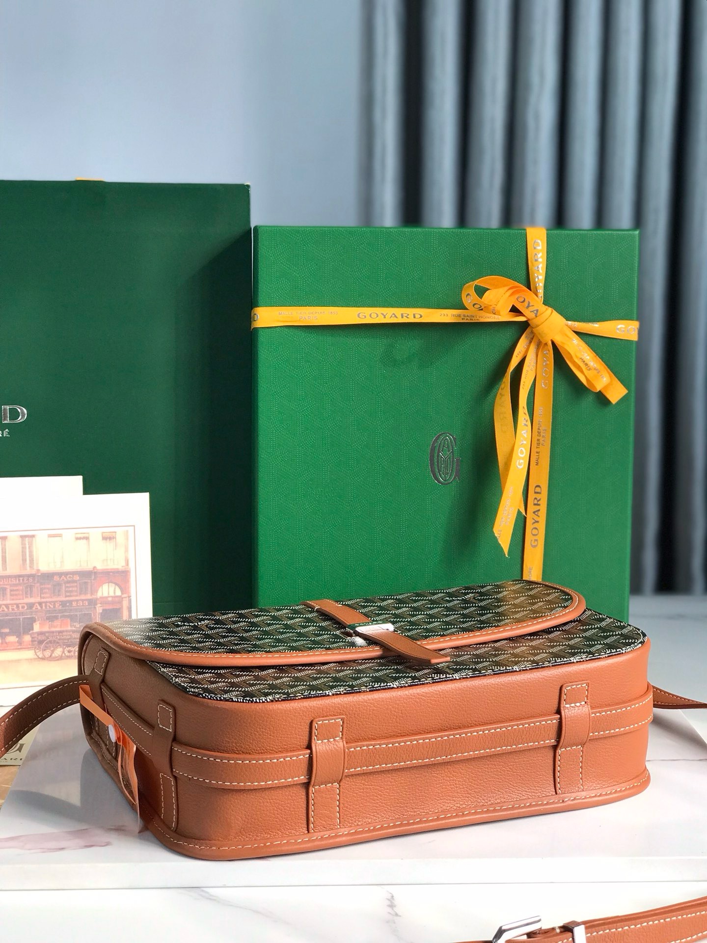 Сумка женская Goyard Belvédère II коричневого цвета