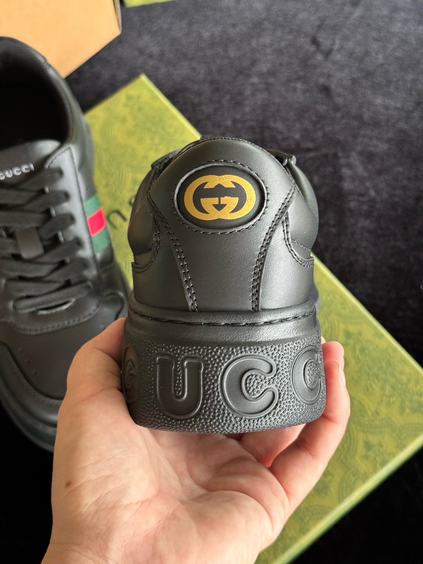 Кеды Gucci Ace чёрного цвета