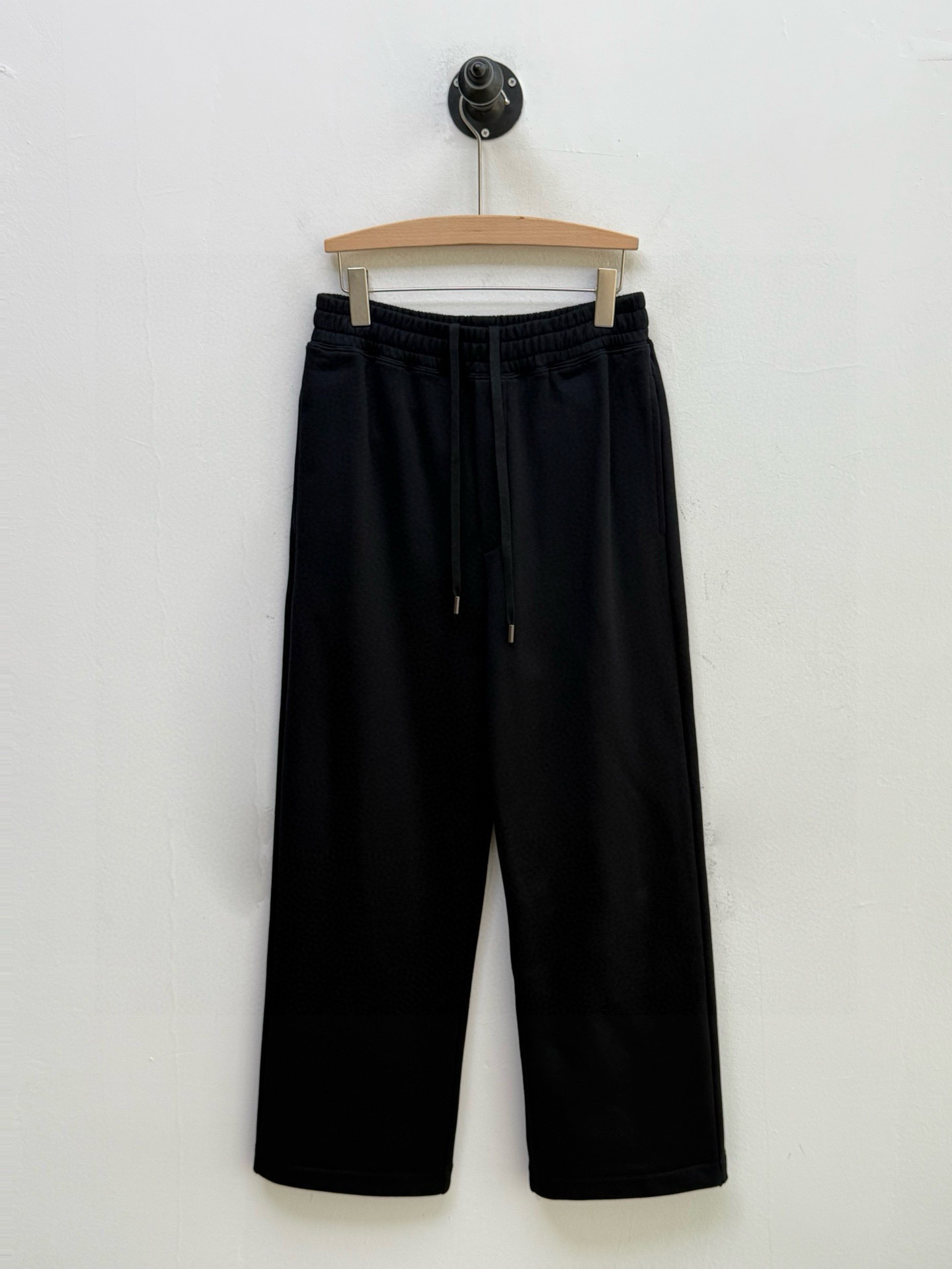 Брюки мужские в стиле Fendi FD из гребенного хлопка чёрного цвета