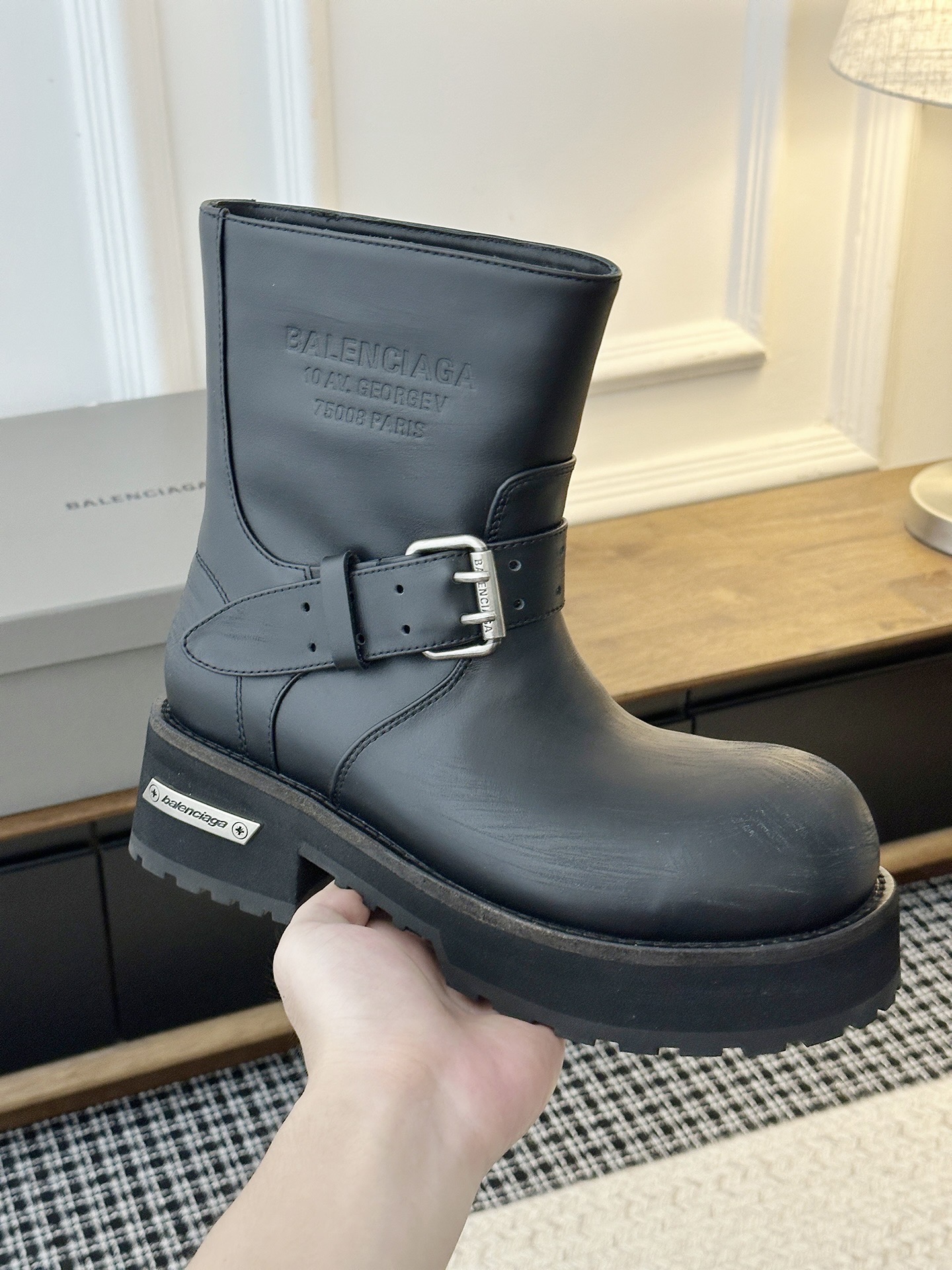 Сапоги Balenciaga Venom черного цвета