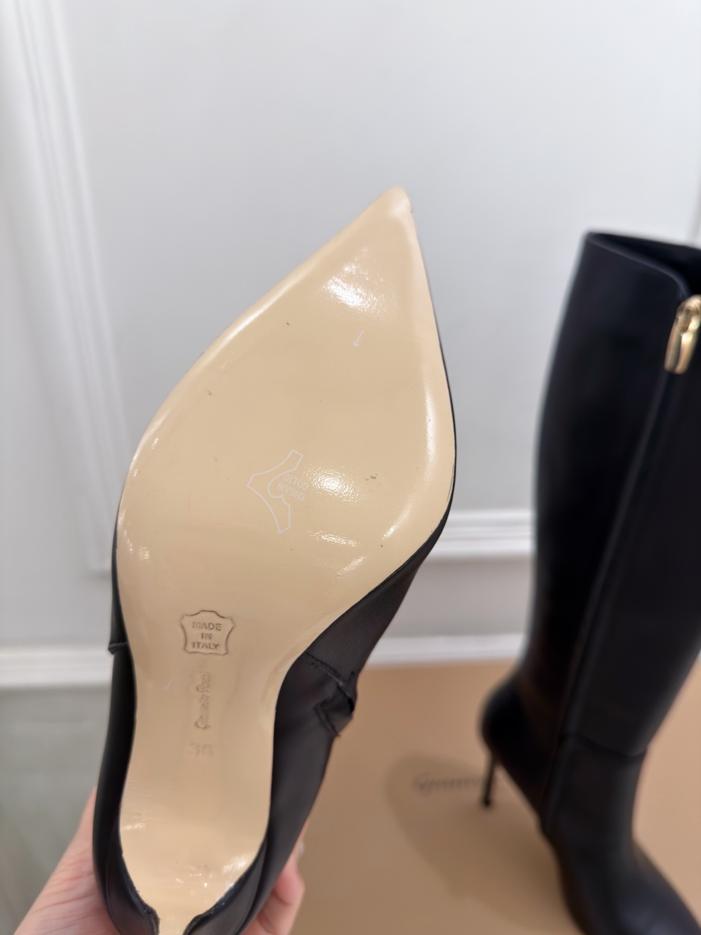 Сапоги женские Gianvito Rossi черного цвета