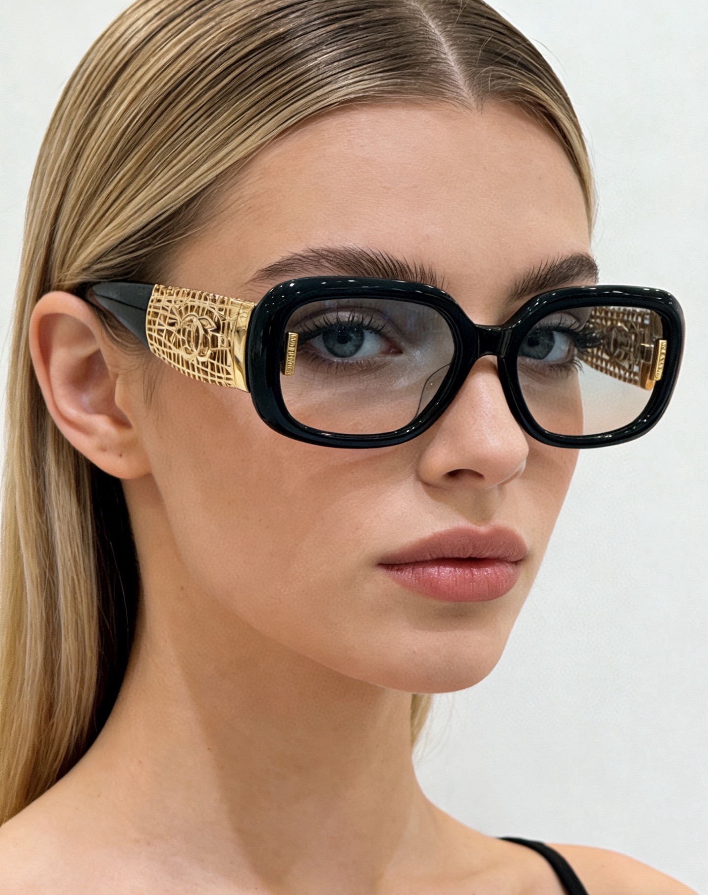 Очки солнцезащитные женские в стиле Chanel