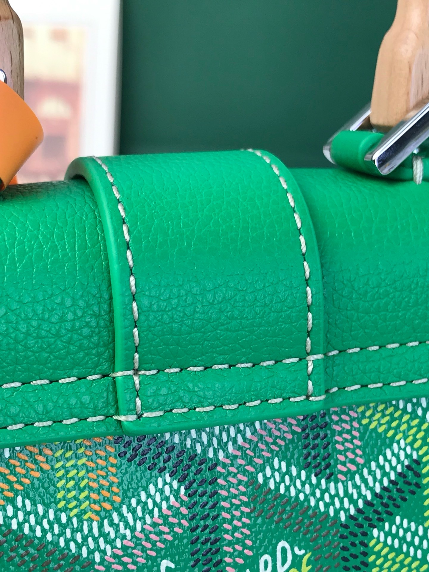 Сумка женская Goyard Saïgon Nano зелёного цвета