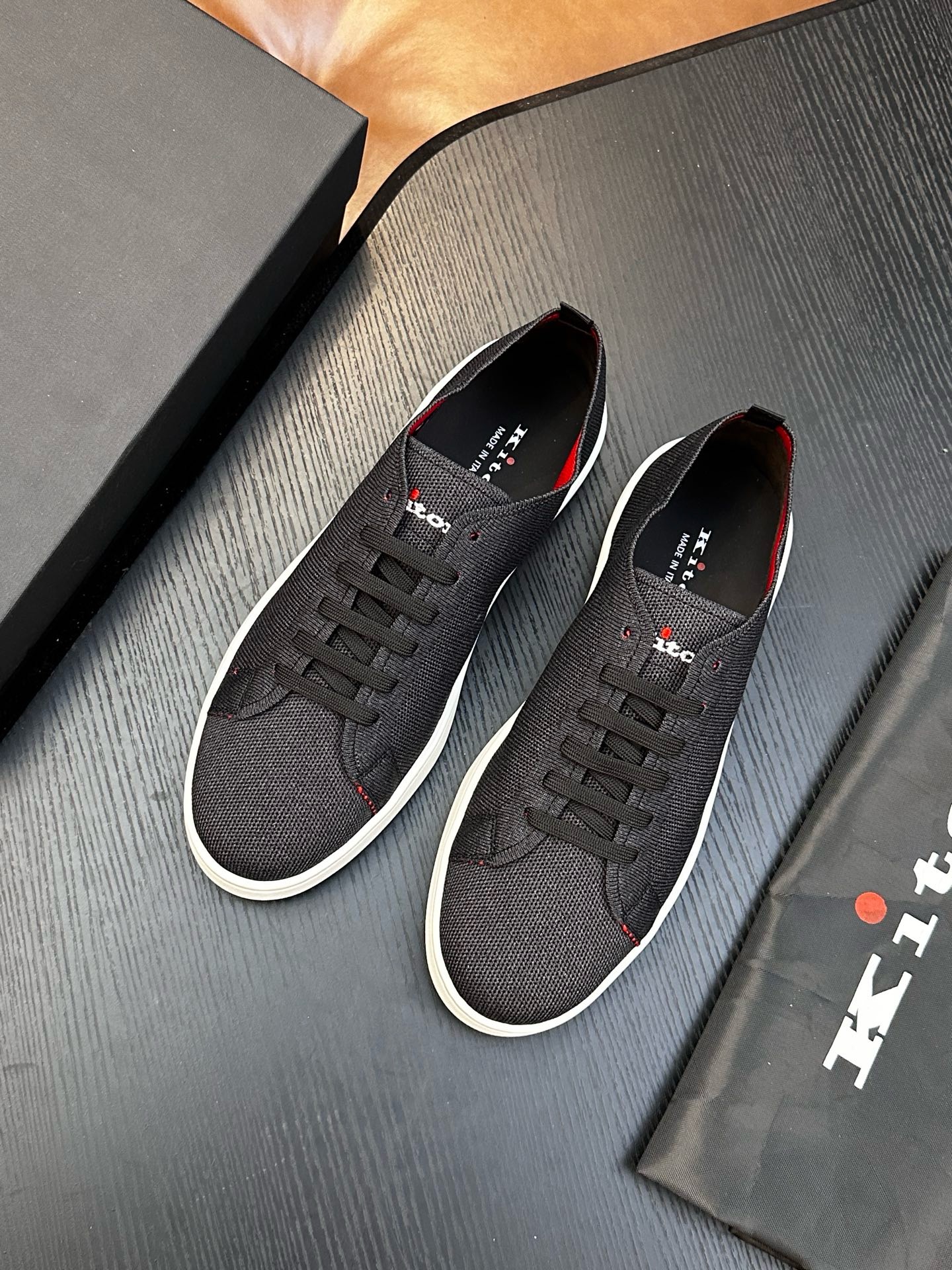 Кеды мужские Kiton FIT чёрного цвета
