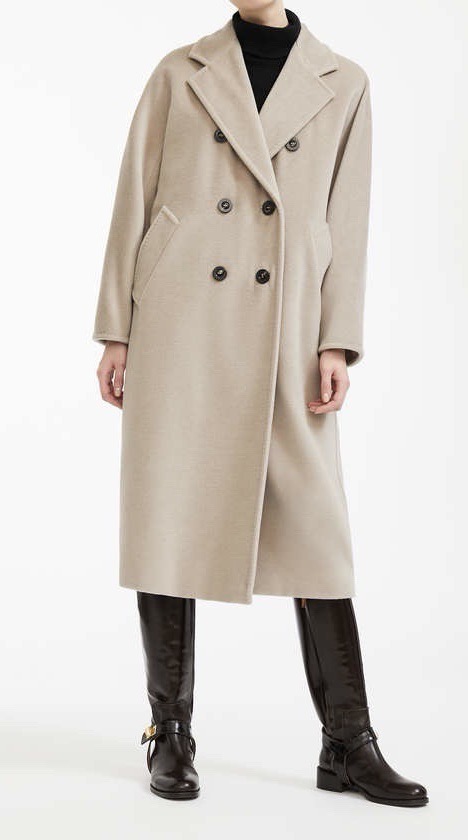 Пальто женское в стиле Max Mara Anne-Marie Beretta песочного цвета