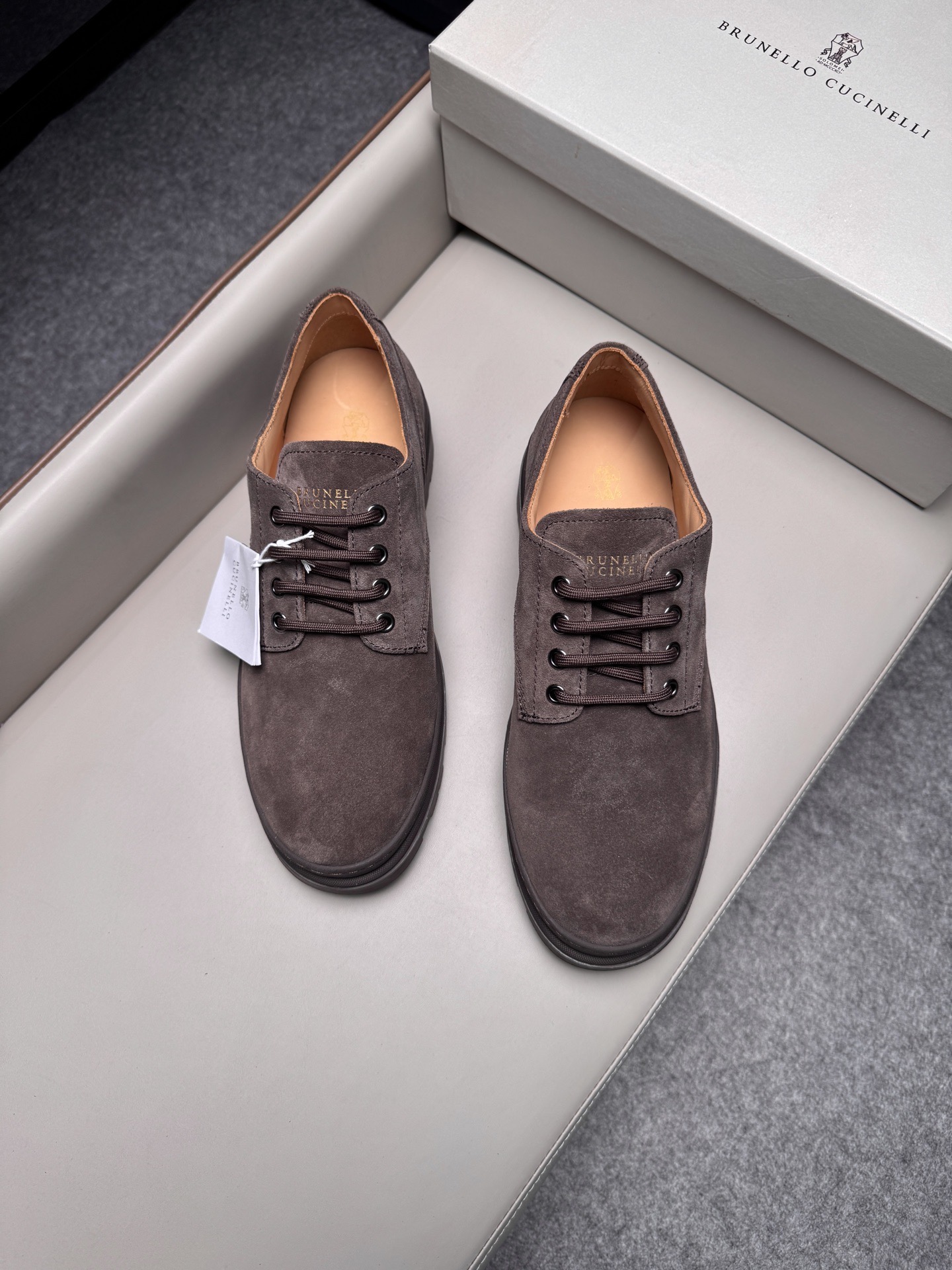 Туфли мужские Brunello Cucinelli коричневого цвета