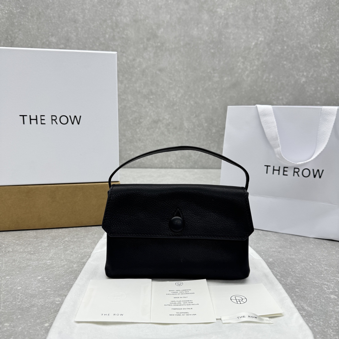 Сумка женская в стиле The Row Sally Bag черного цвета