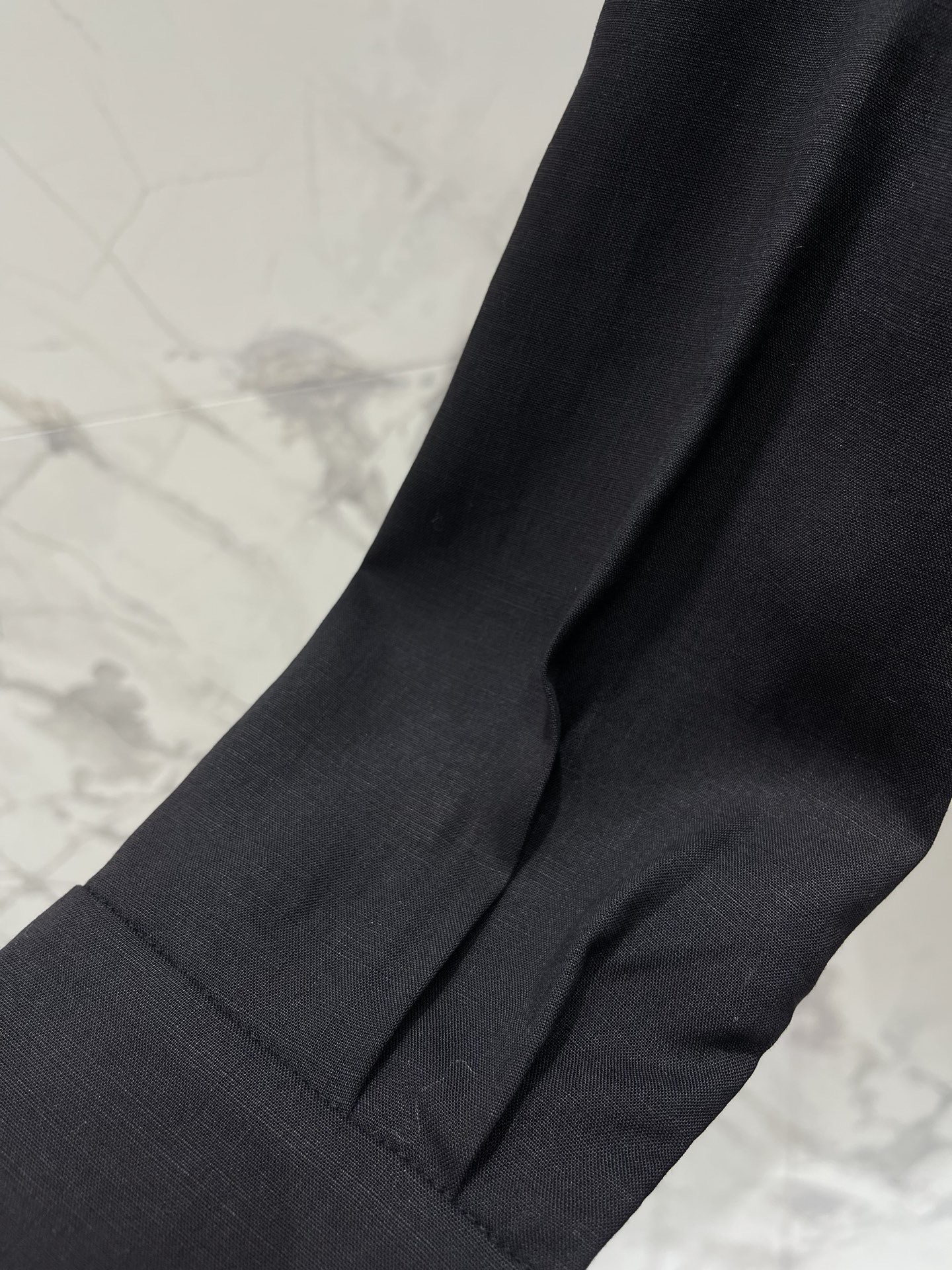 Рубашка женская в стиле Balmain с декором из бисера чёрного цвета