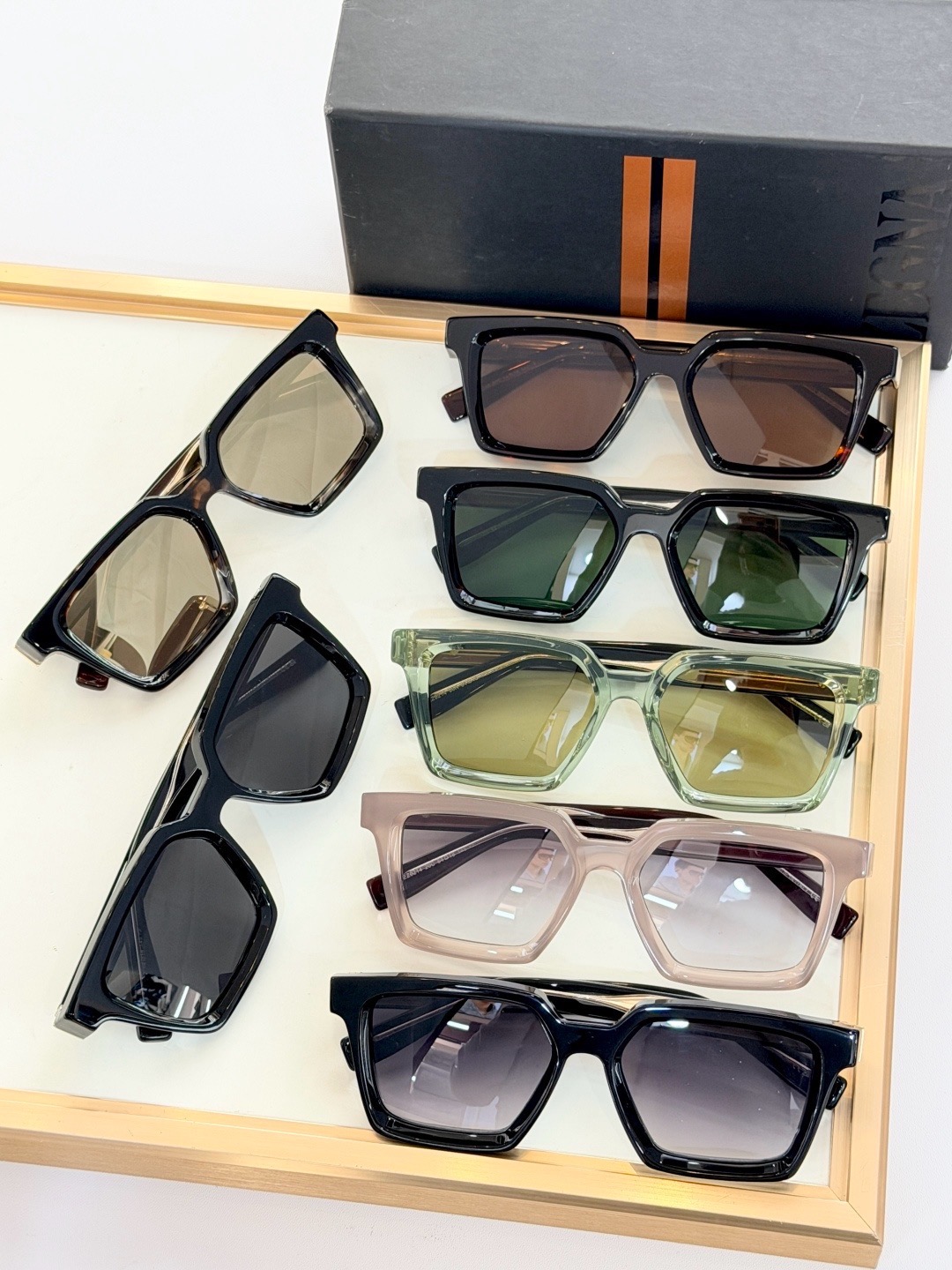 Очки солнцезащитные мужские в стиле Zegna