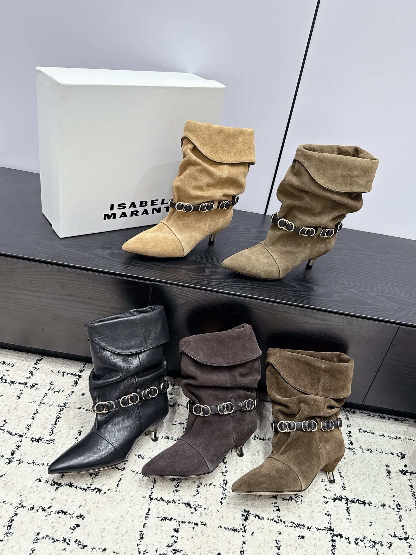 Полусапоги женские Isabel Marant цвета хаки