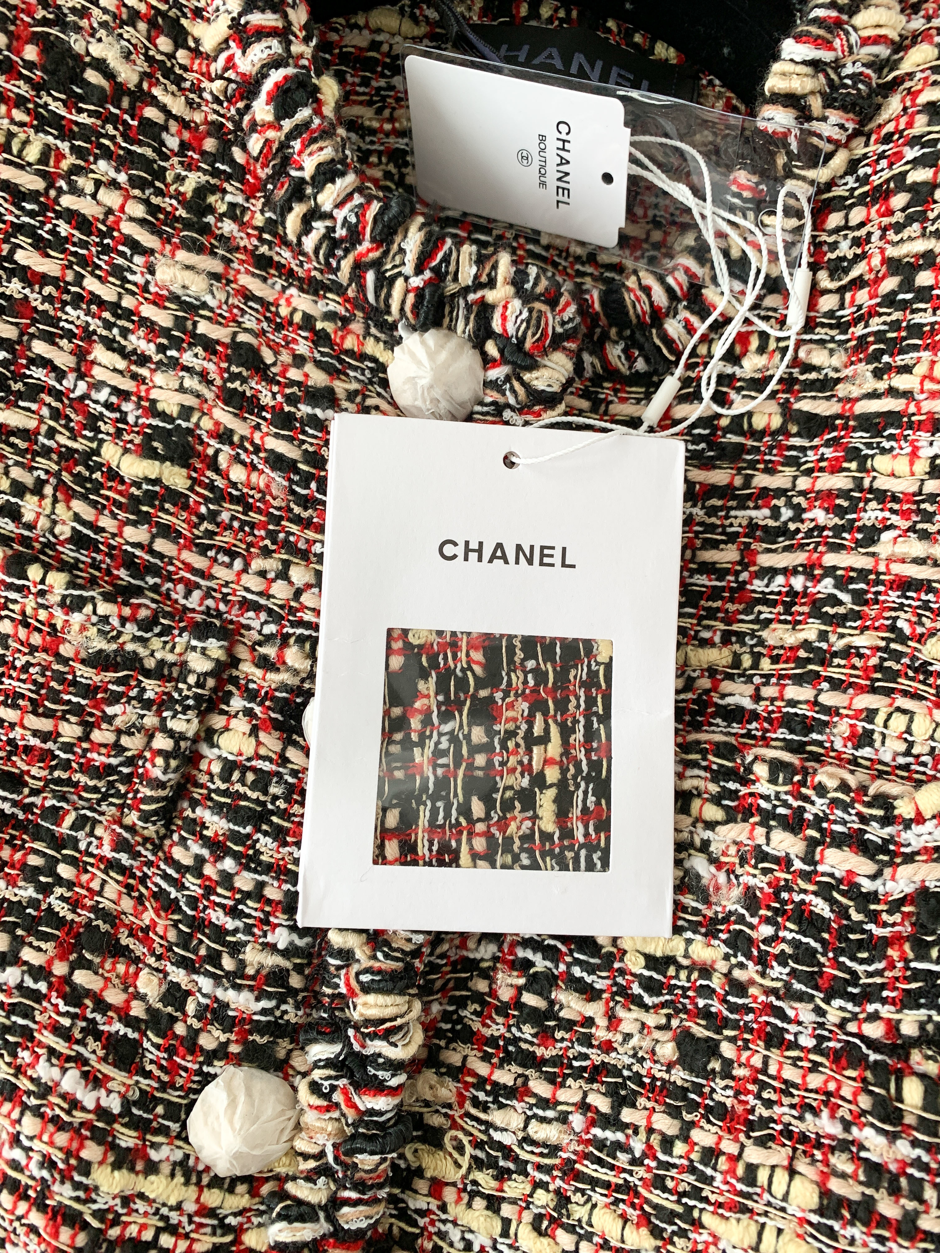 Жакет женский Chanel мультиколор с бахромой