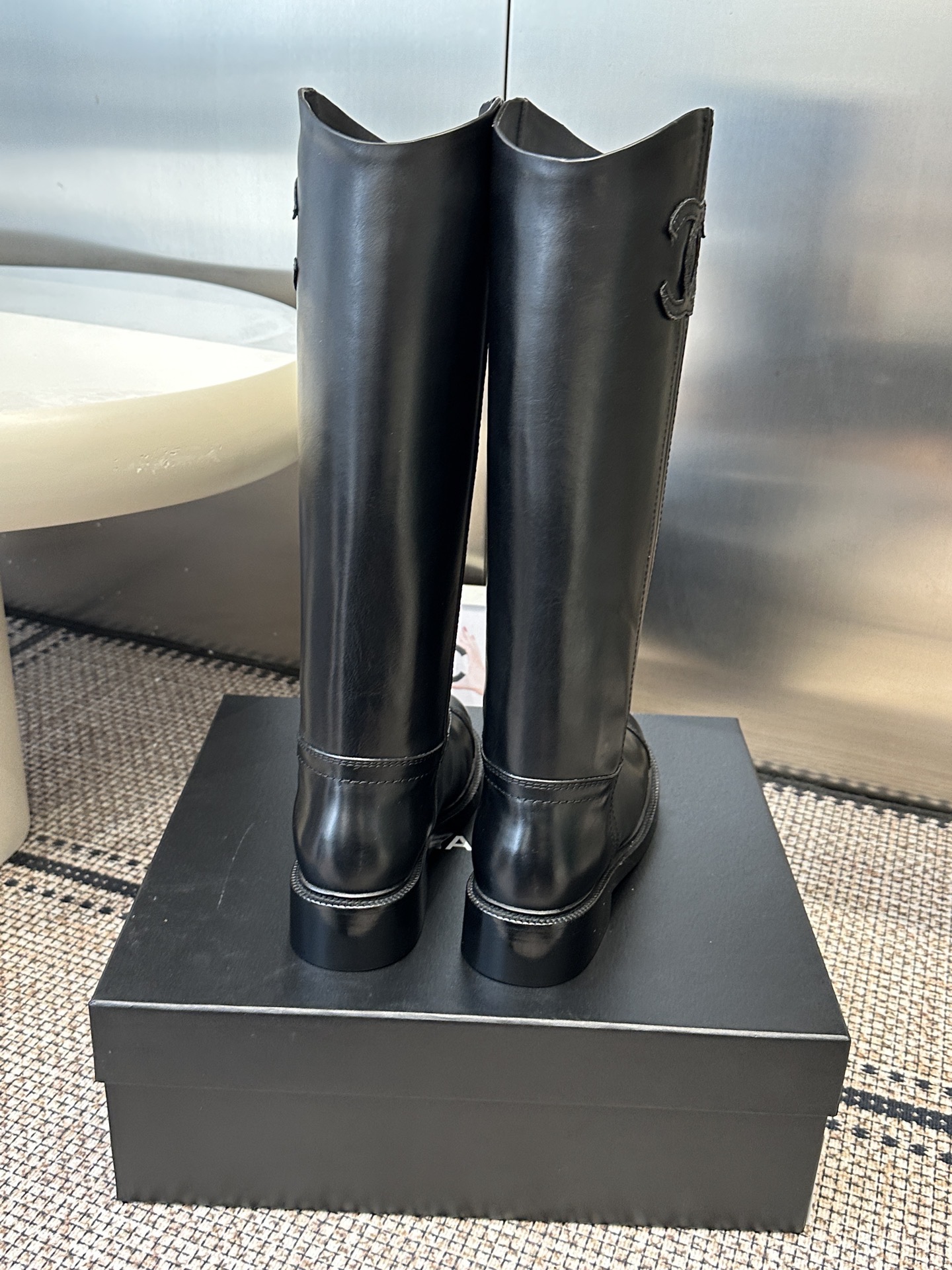 Сапоги женские Chanel Fall Winter High Boots черного цвета