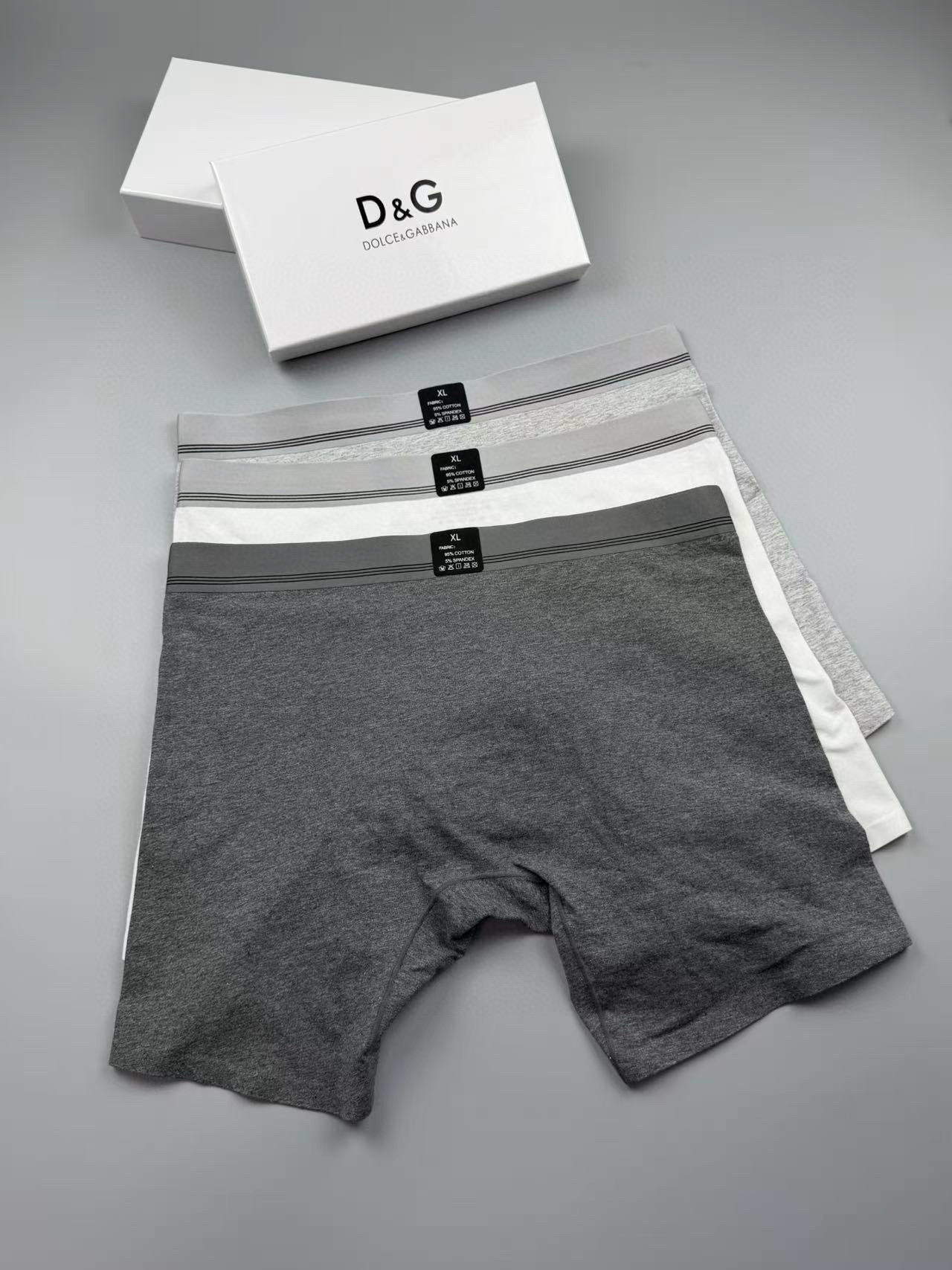 Трусы-боксеры мужские в стиле Dolce & Gabbana (набор 3 шт.)