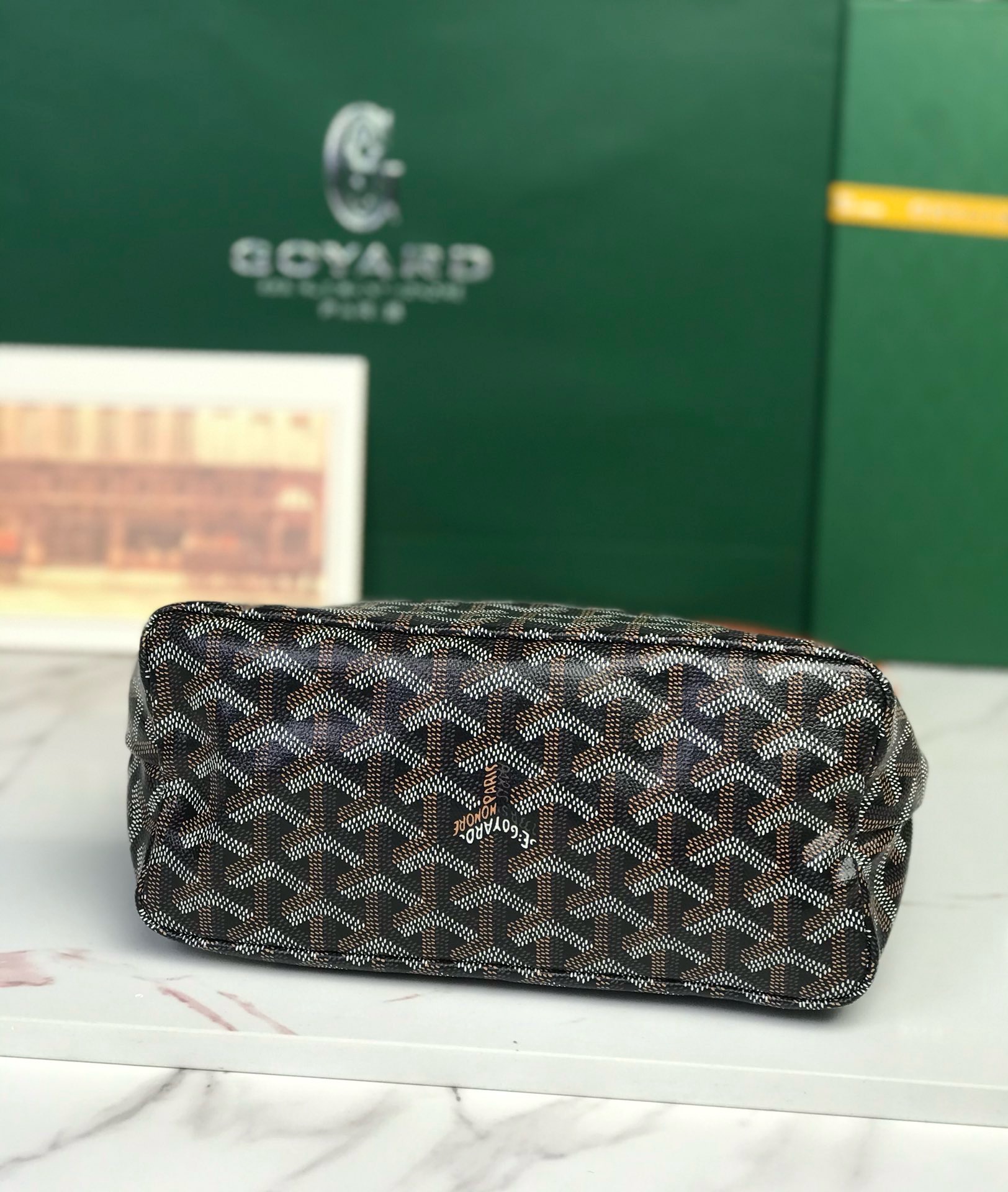 Сумка женская Goyard Hobo Mini чёрного цвета