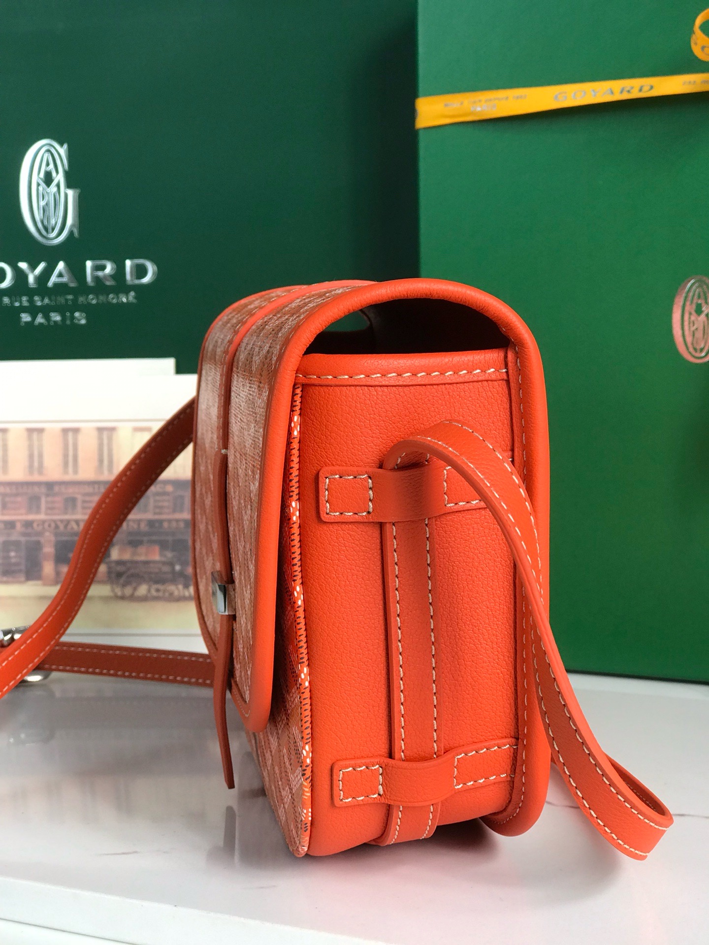 Сумка Goyard Belvédère II PM оранжевого цвета