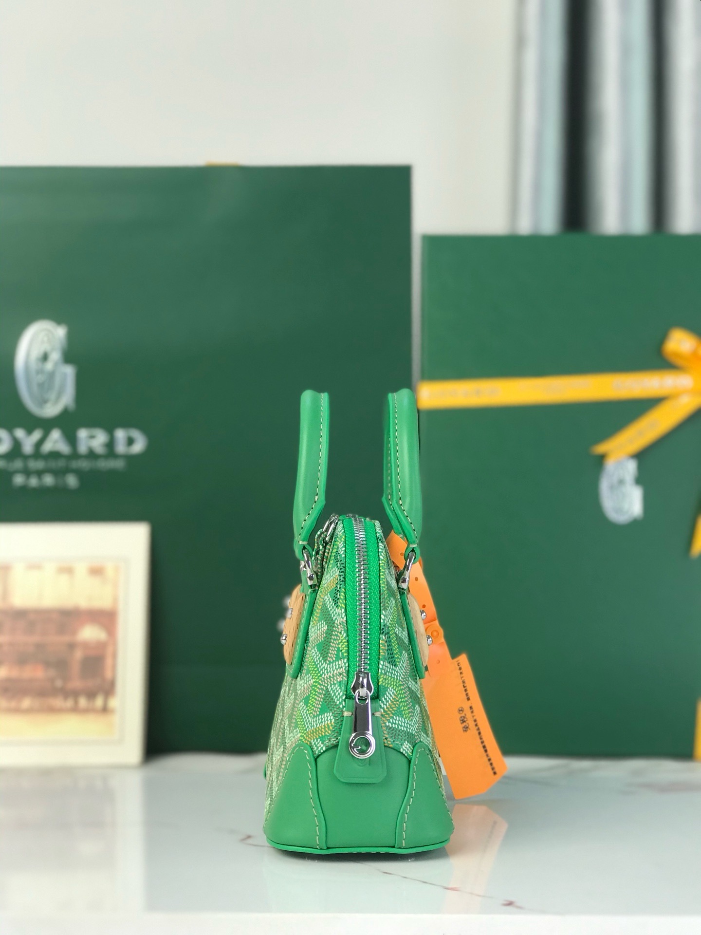 Сумка женская Goyard Vendôme Nano зелёного цвета