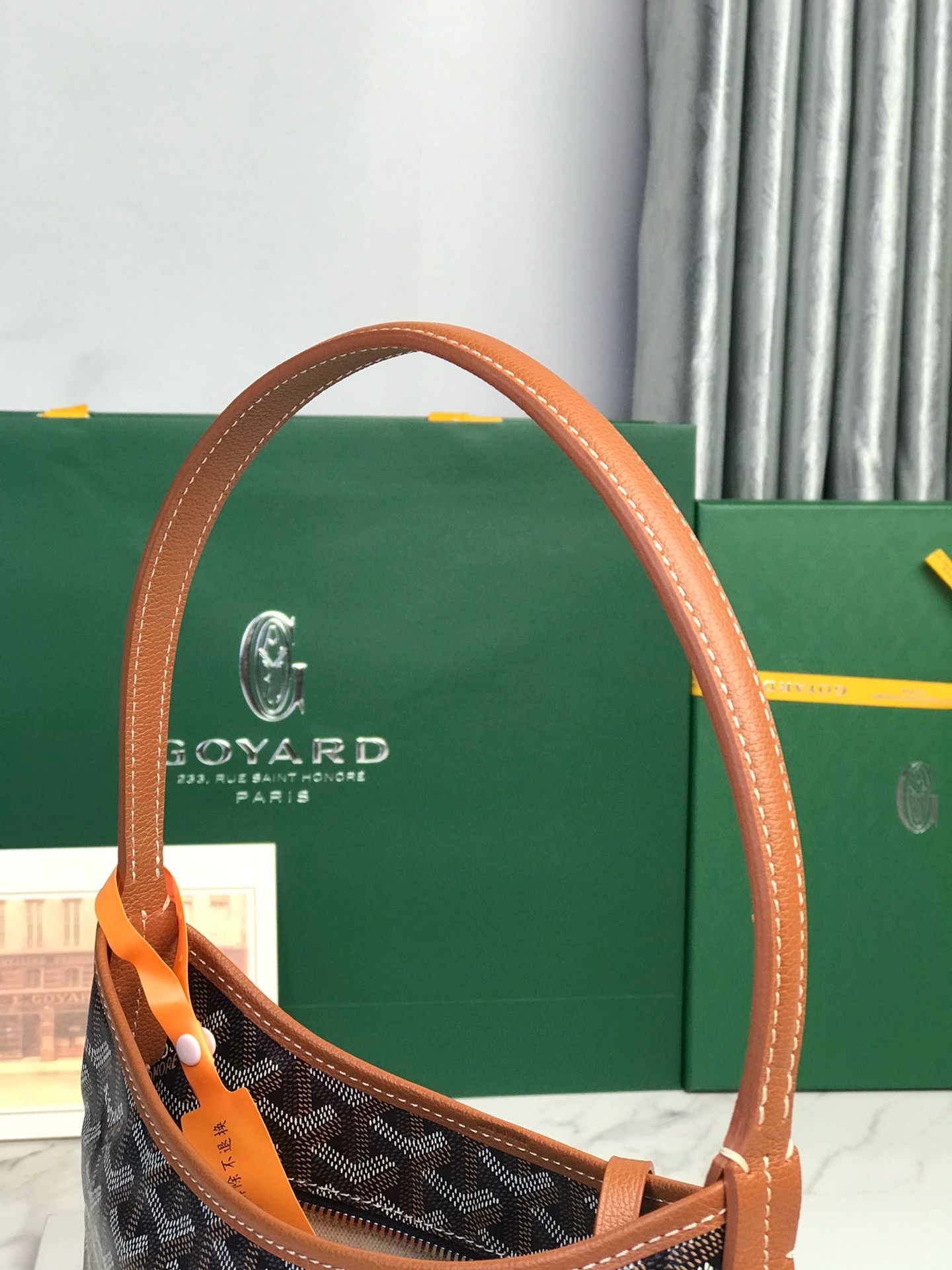 Сумка женская Goyard Hobo Mini чёрного цвета