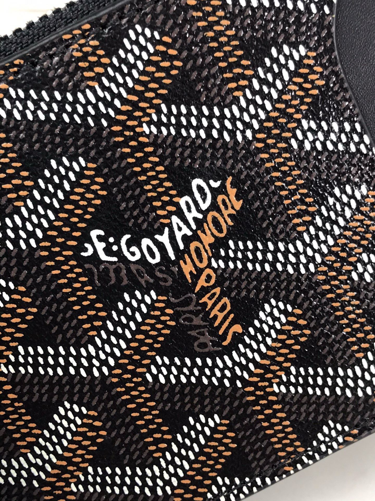 Картхолдер Goyard Bourbon чёрного цвета