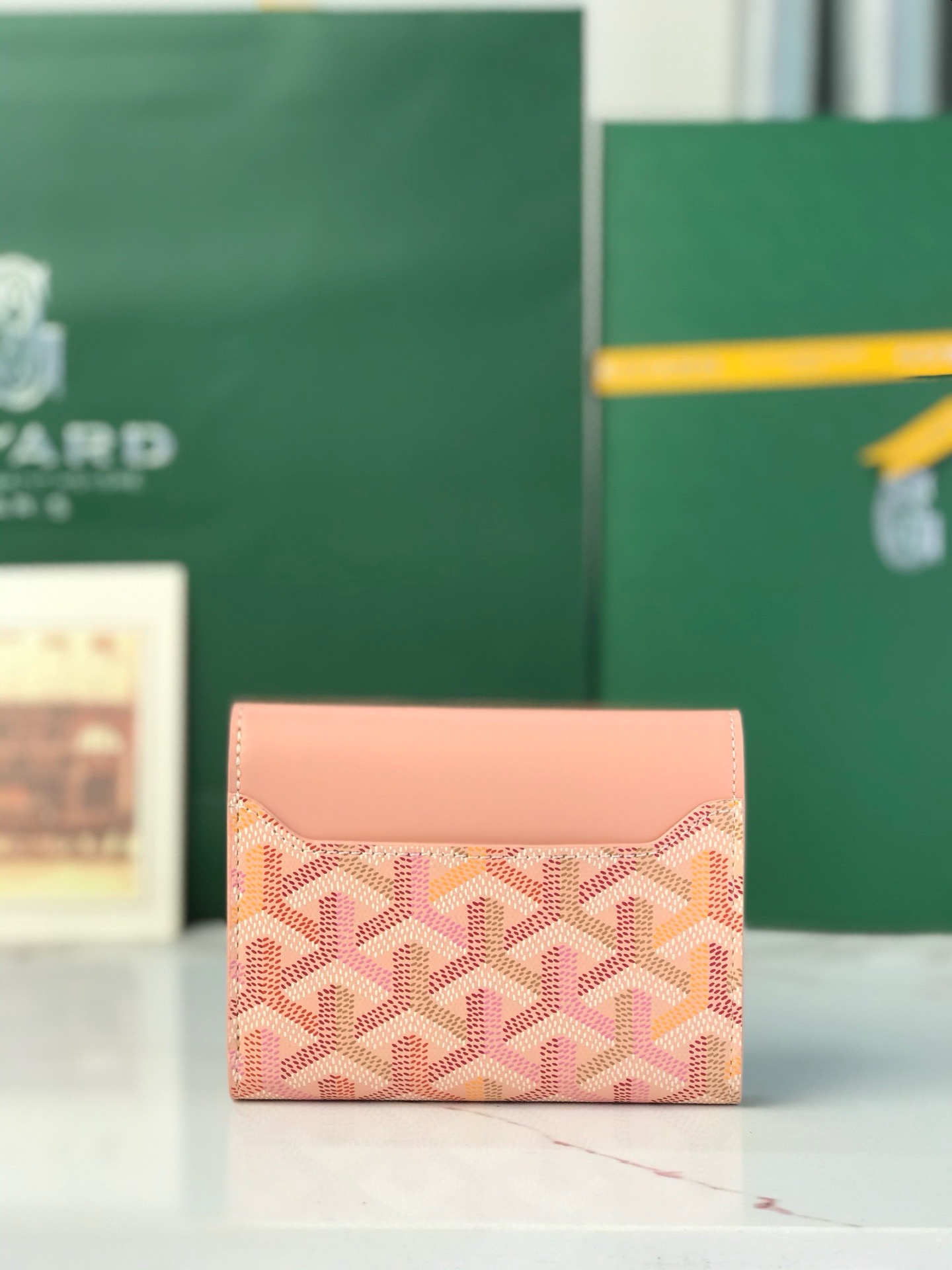 Кошелёк Goyard Saint-Gabriel Multicolour розового цвета