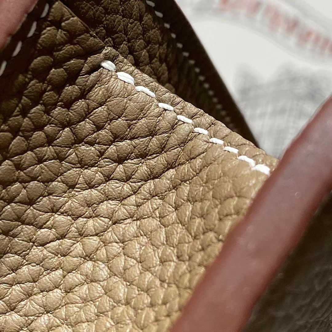 Портфель мужской Hermès Sac à Dépêches 38  серого тауп цвета