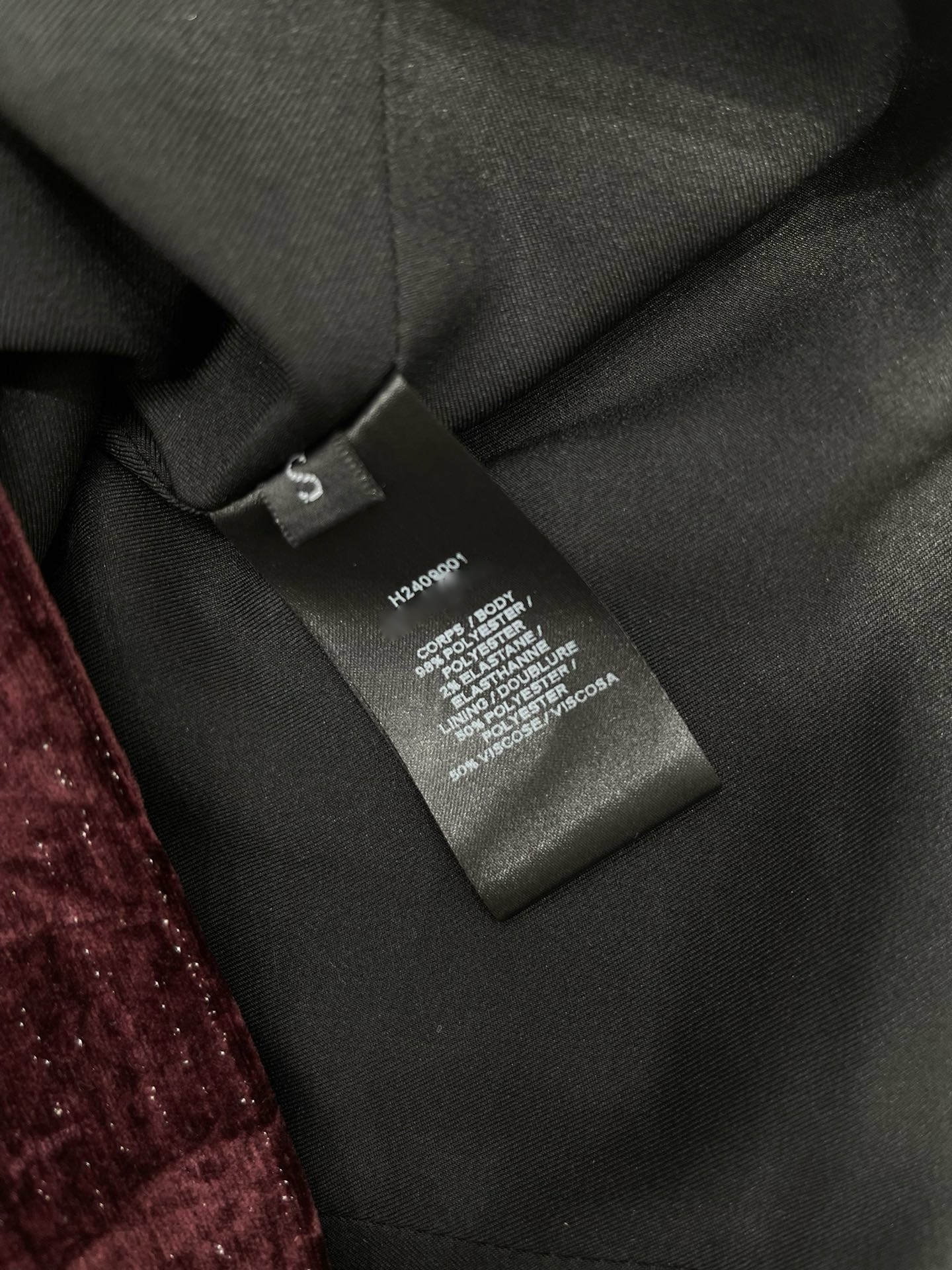 Костюм женский Saint Laurent бордового цвета