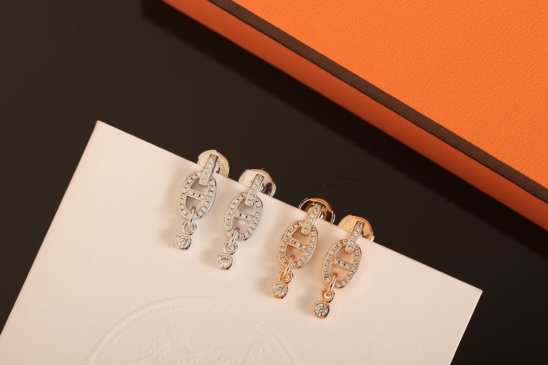 Серьги женские в стиле Hermès Chaine d’Ancre