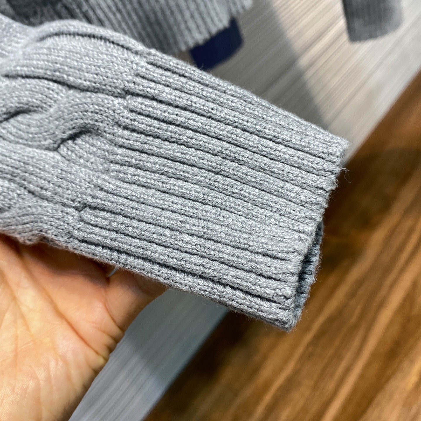 Свитер мужской в стиле Ralph Lauren  с узором «косы» 