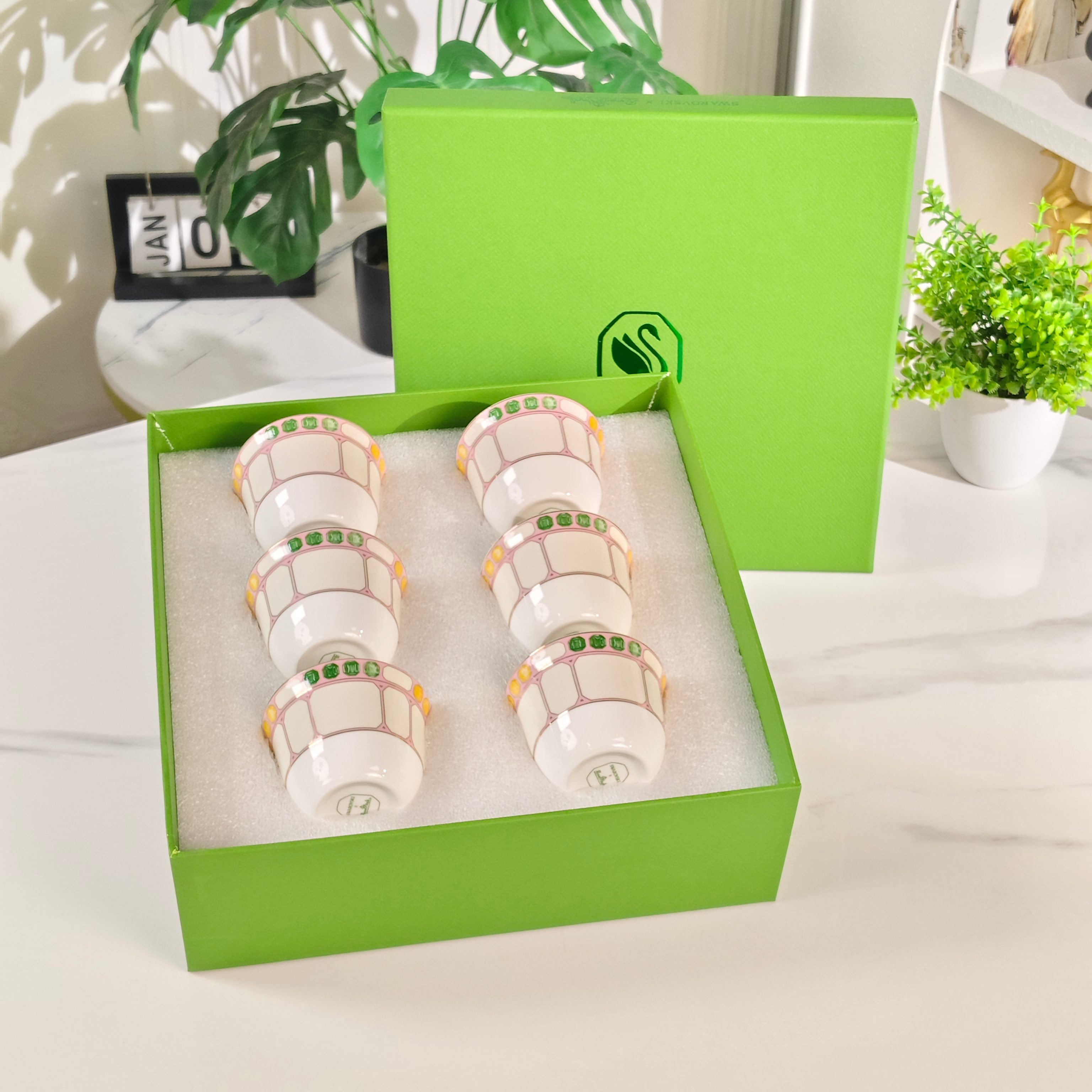 Чайный набор  в стиле Swarovski x Rosenthal из керамики