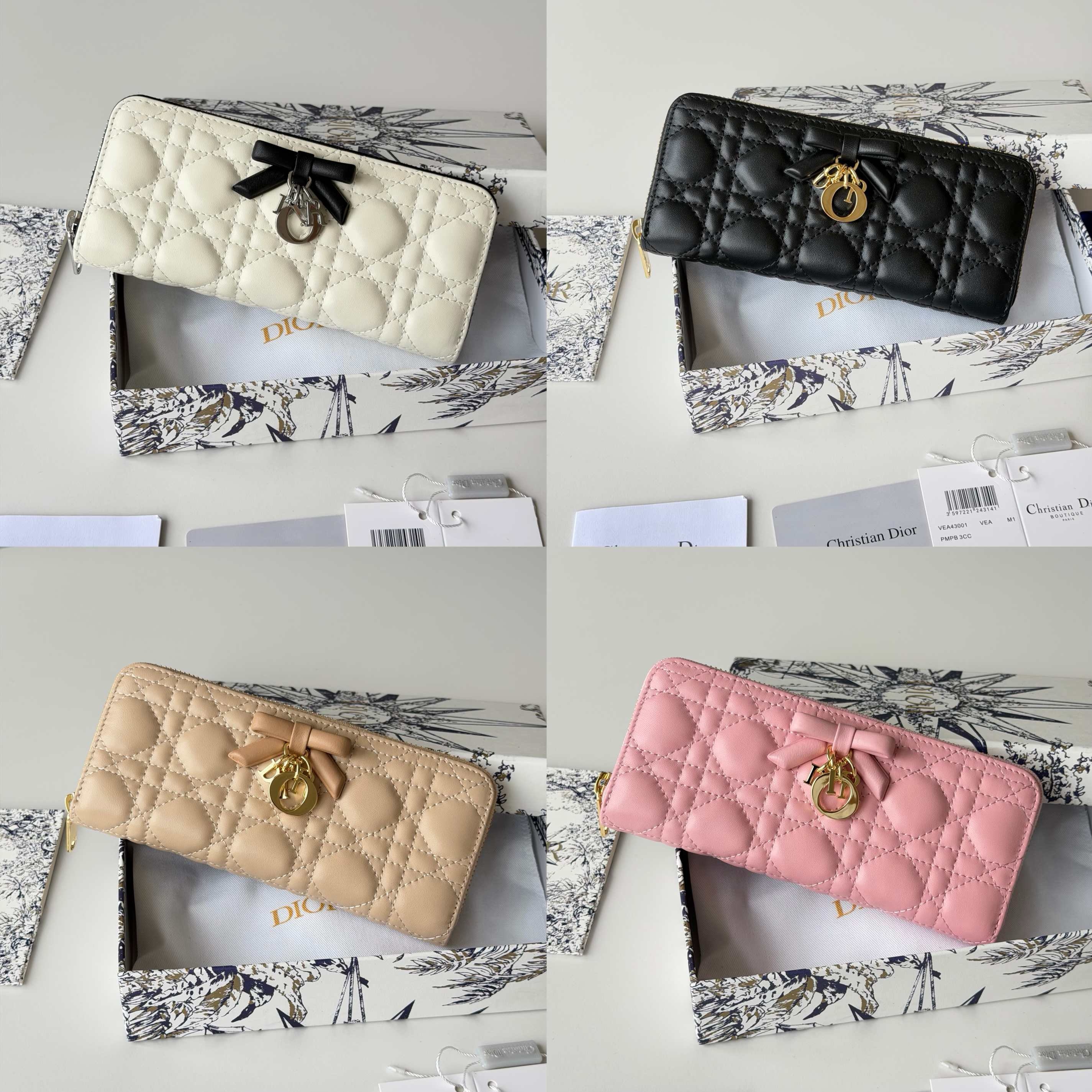 Кошелёк женский Dior розового цвета