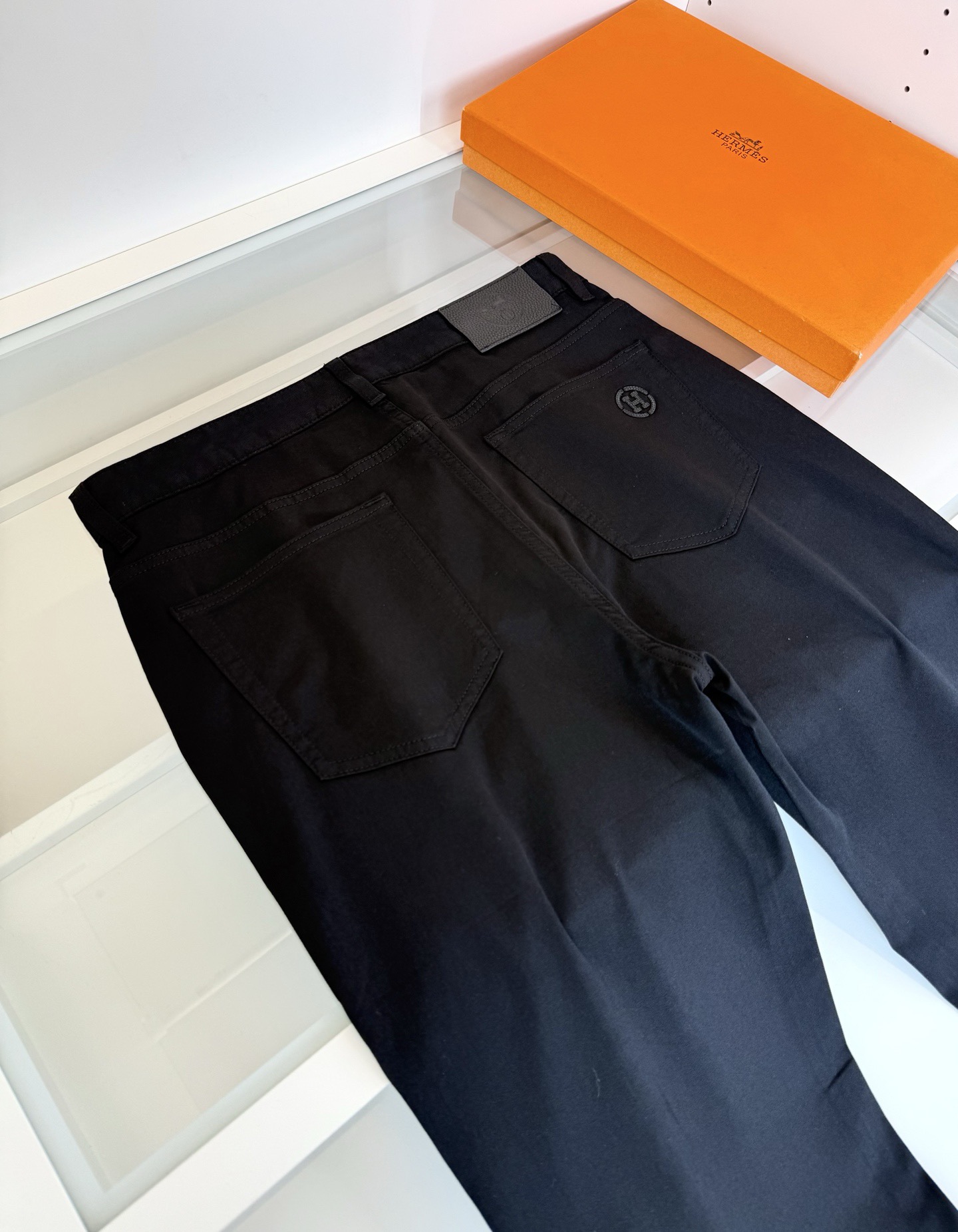 Брюки мужские Hermes Prorsum чёрного цвета
